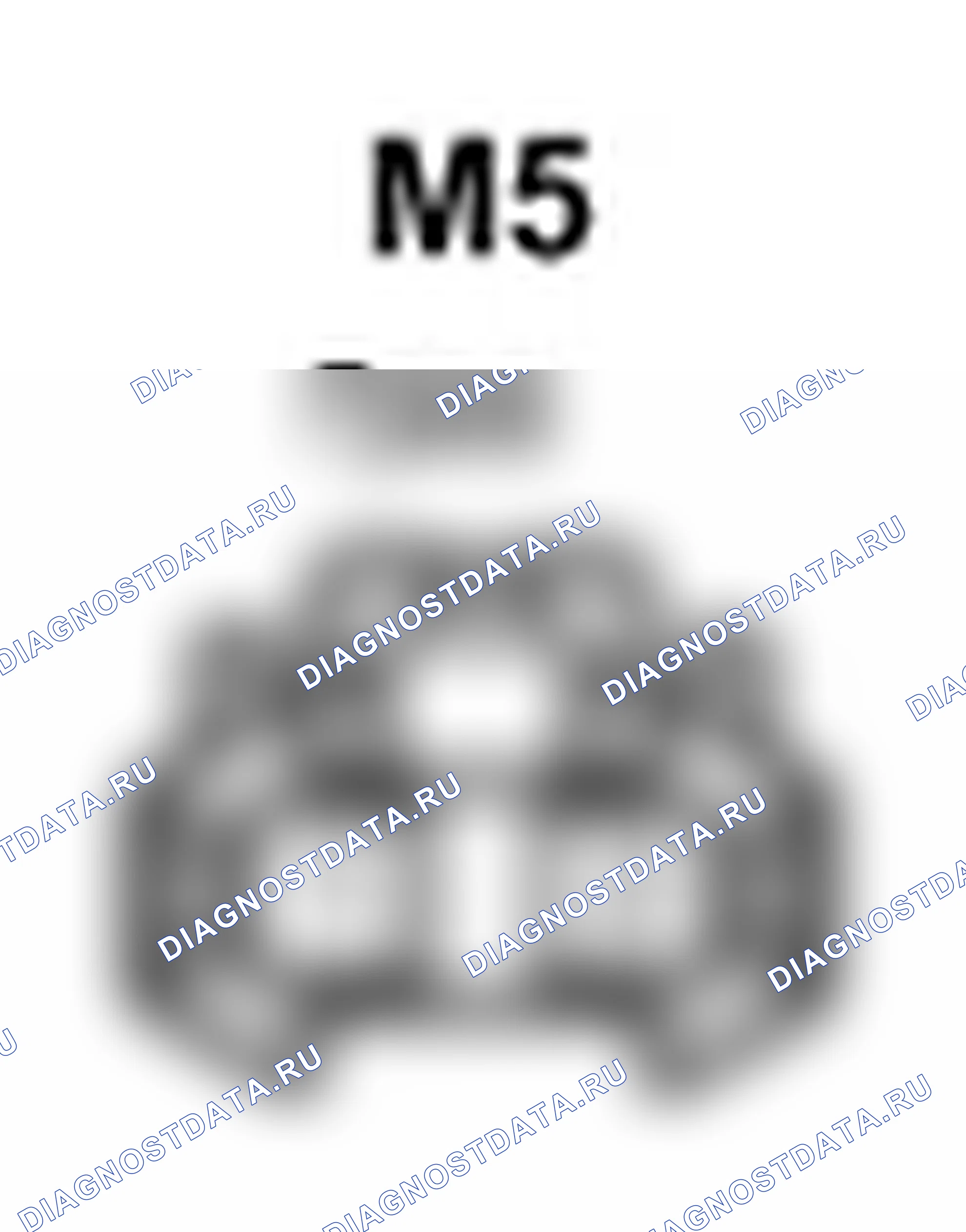 Рис. 366: Вид с торца левого разъема передней двери (M5). Lexus IS F I