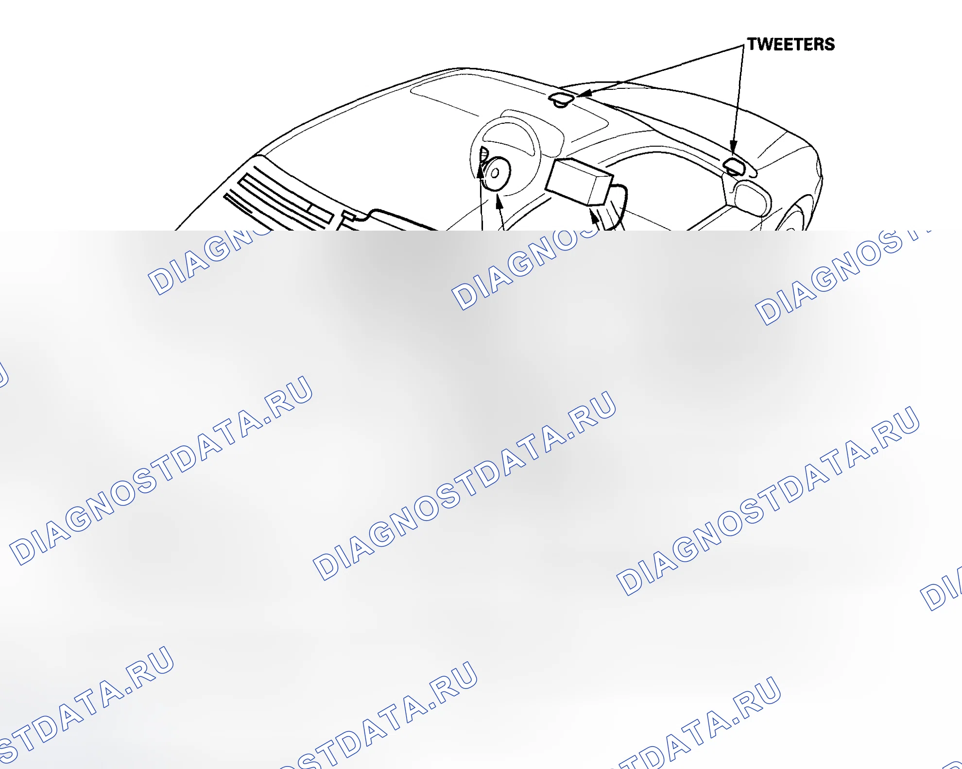 Рис. 38: Указатель расположения компонентов. Honda Accord VI