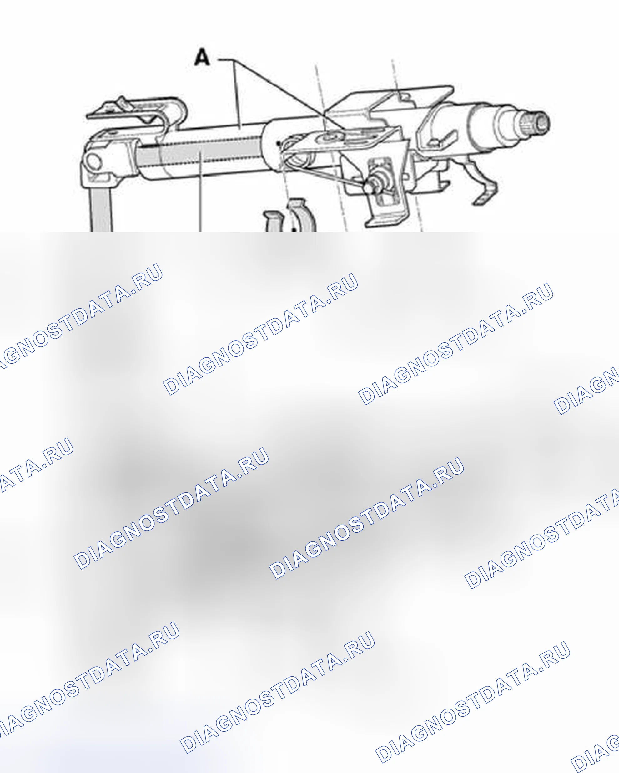 Рис. 2: Рулевая колонка, идентификация. Volkswagen Golf Mk4