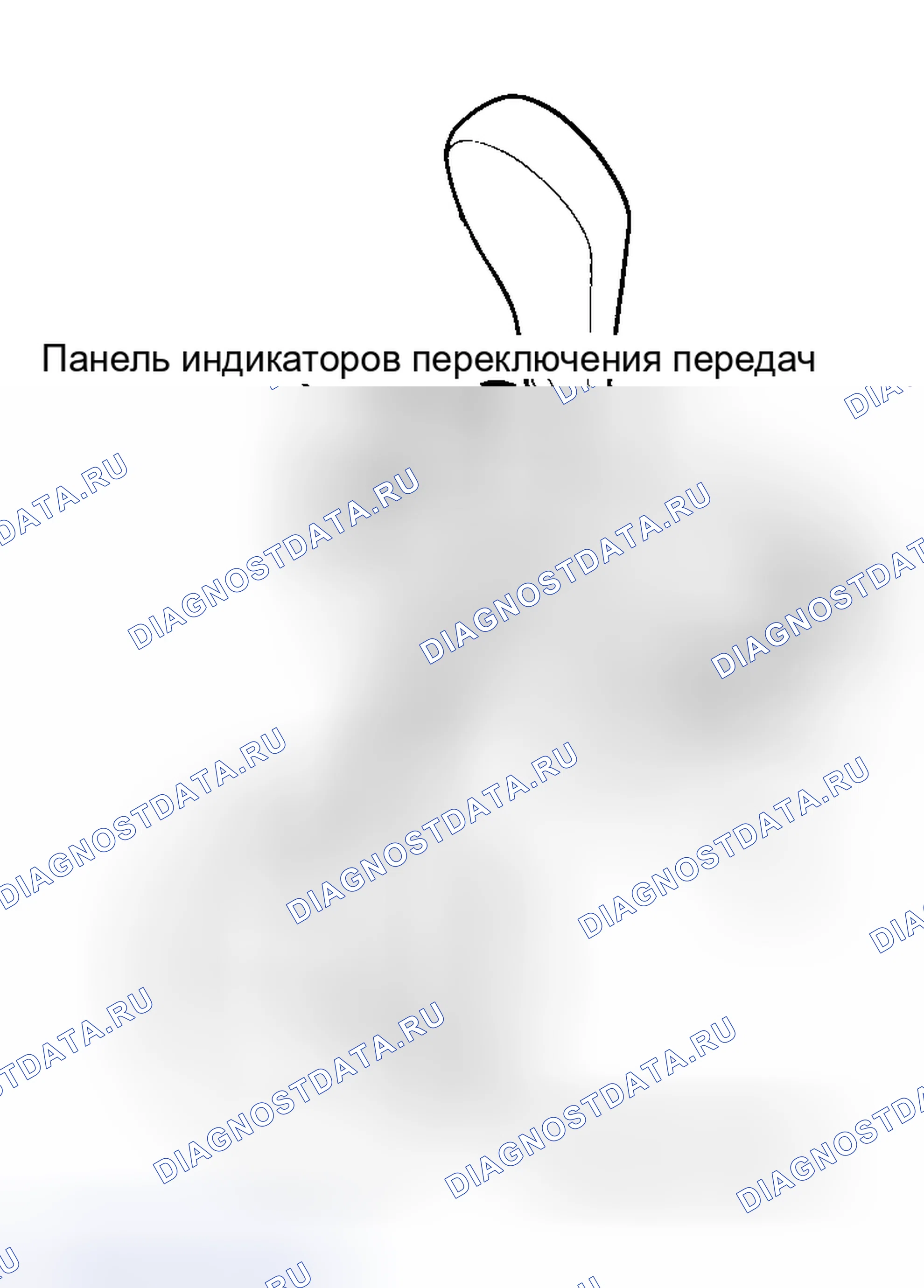 Рис. 113: ПАНЕЛЬ ИНДИКАТОРА ПЕРЕКЛЮЧЕНИЯ ПЕРЕДАЧ. Honda Accord V