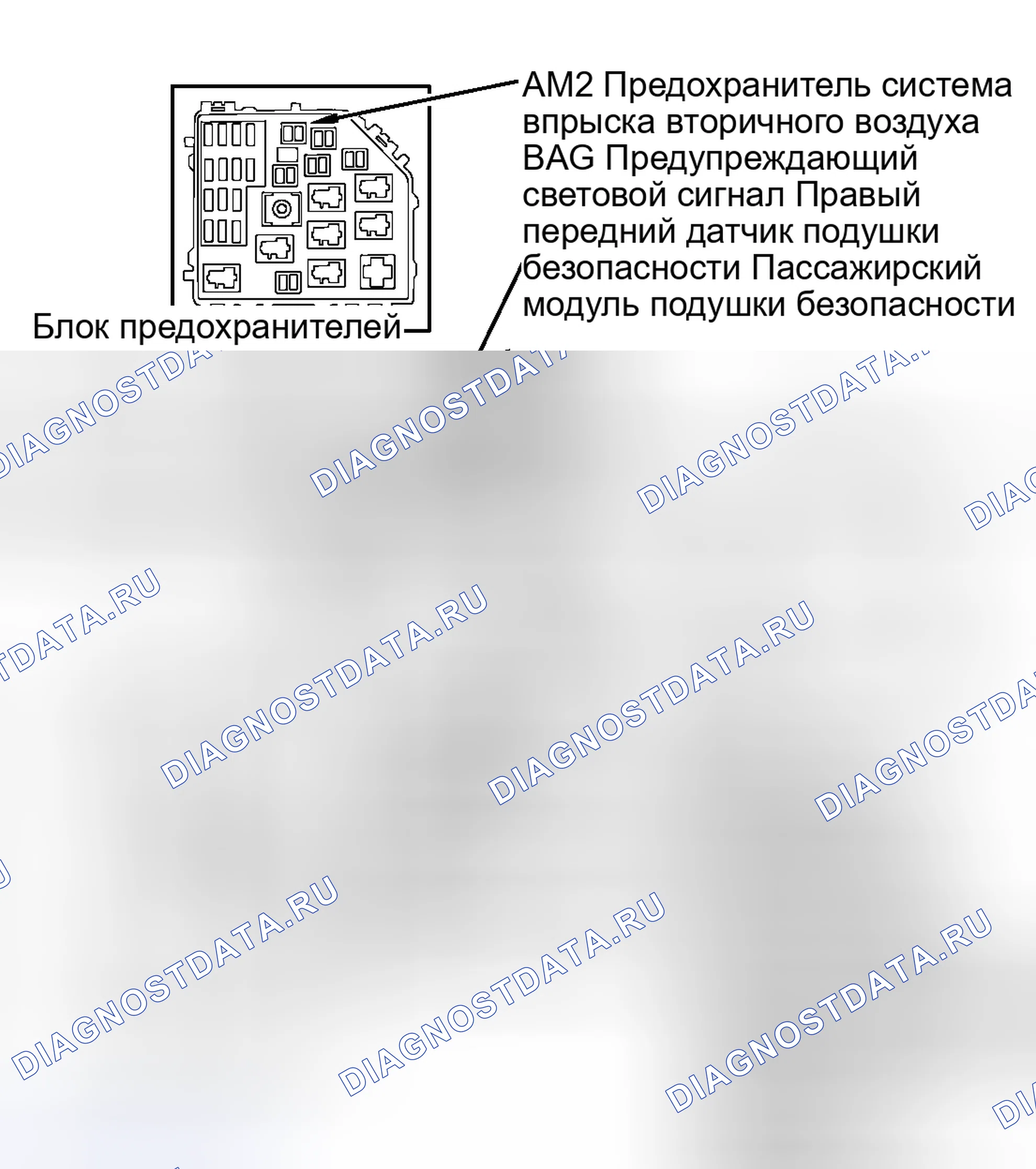 Рис. 8: РАСПОЛОЖЕНИЕ КОМПОНЕНТОВ. Toyota RAV4 II