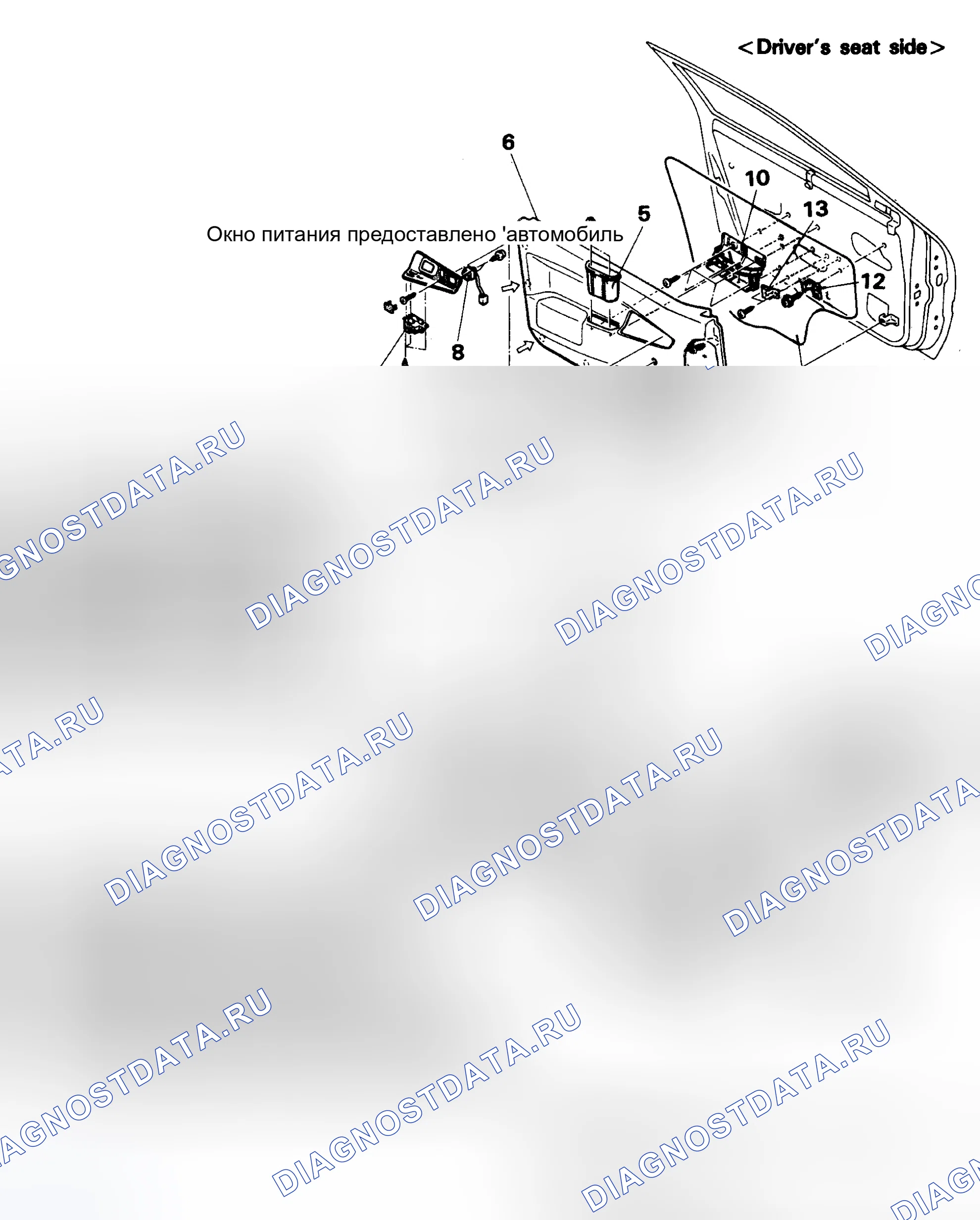 Рис. 3: Демонтаж и монтаж. Mazda MPV III