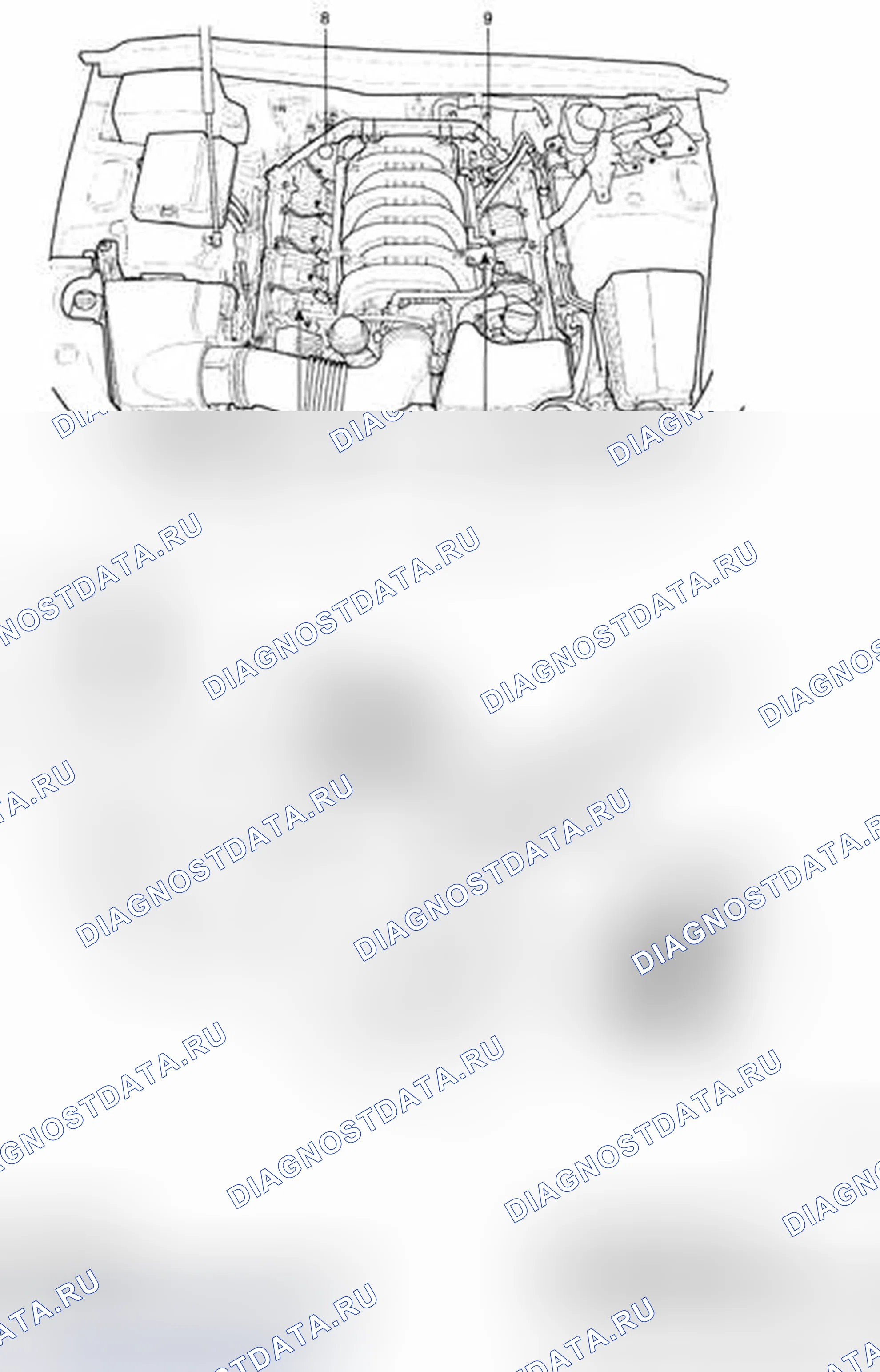 Рис. 45: Расположение компонентов. Hyundai Genesis I