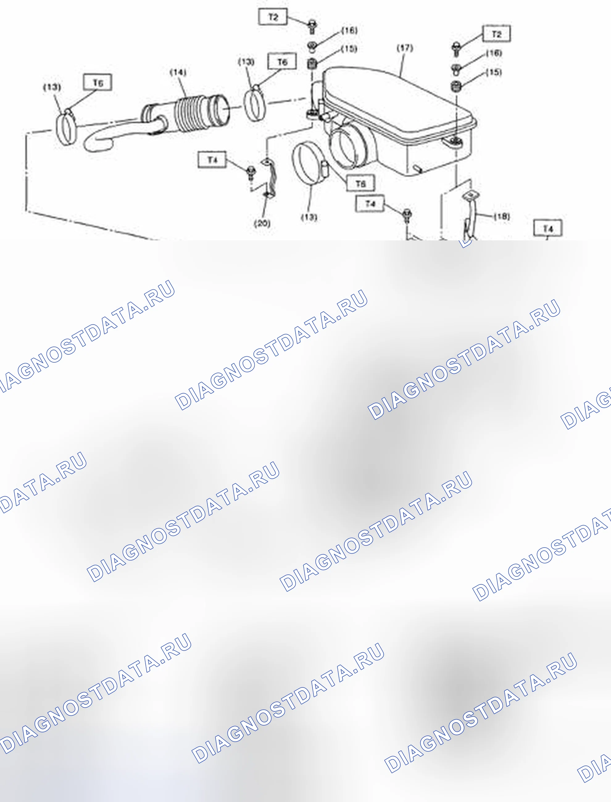Рис. 31: Идентификация компонентов впуска. Honda Vezel I