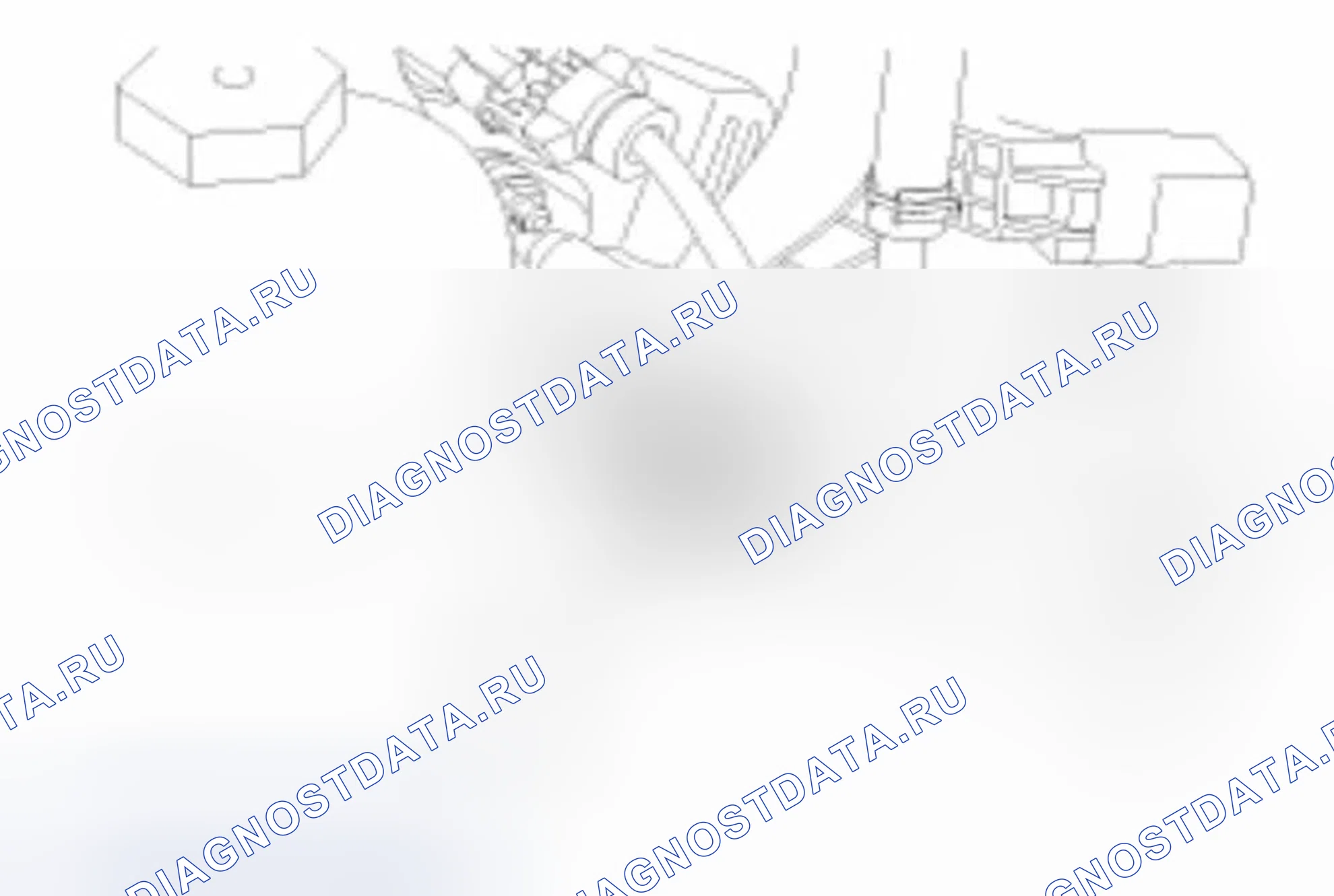 Рис. 14: [Датчик детонации No1 (блок 1)]. Hyundai Azera II
