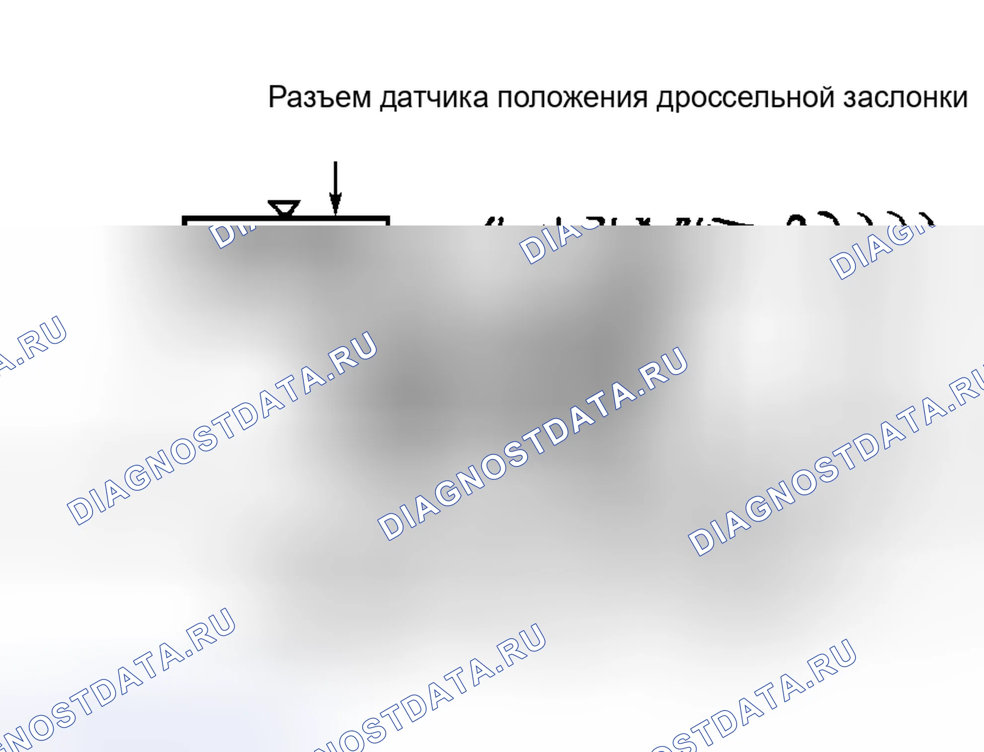 Рис. 4: Испытание закрытого переключателя положения дроссельной заслонки (транспортные средства без контроля тяги). Honda Everus VE-1 I