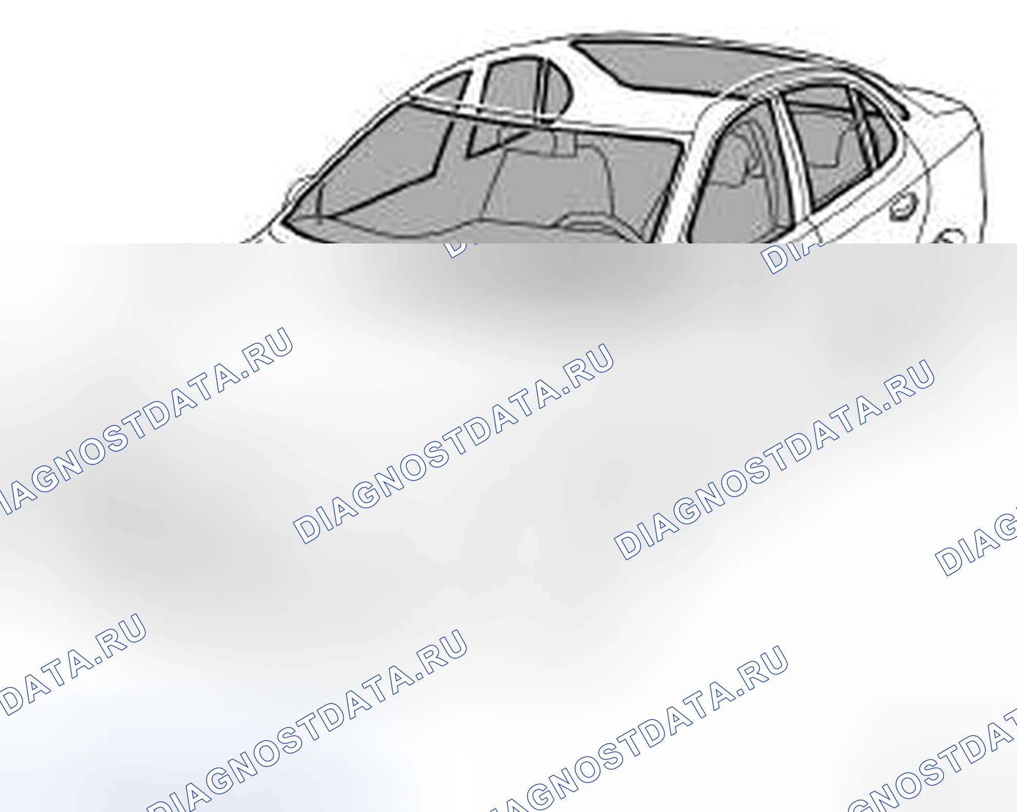 Рис. 105: Ветровое стекло, заднее и боковое окно, 4d, 5d. Kia Optima II