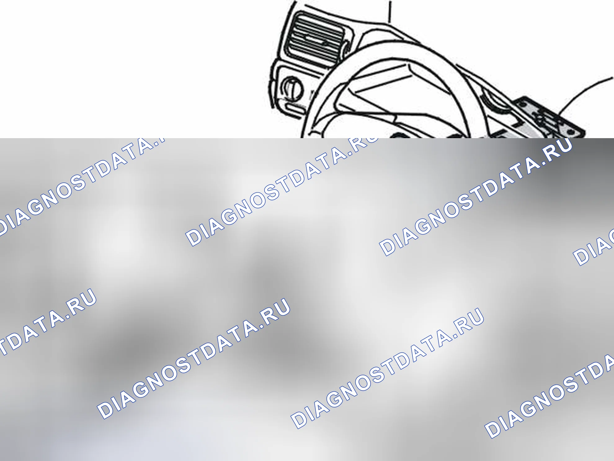 Рис. 86: Снятие рычага для регулировки рулевого колеса. Volvo S80 I