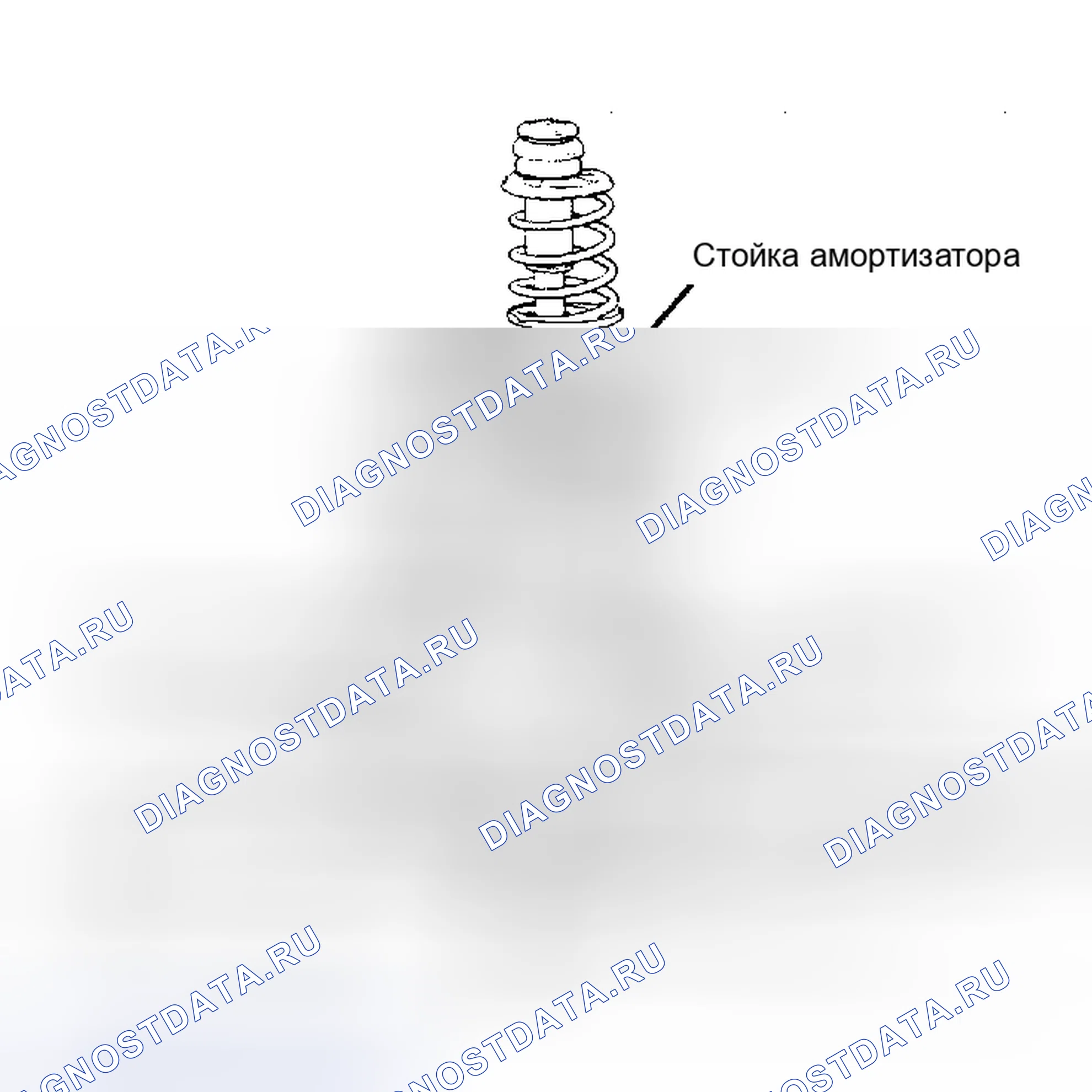 Рис. 1: ОПИСАНИЕ передней подвески. Mitsubishi Galant VI