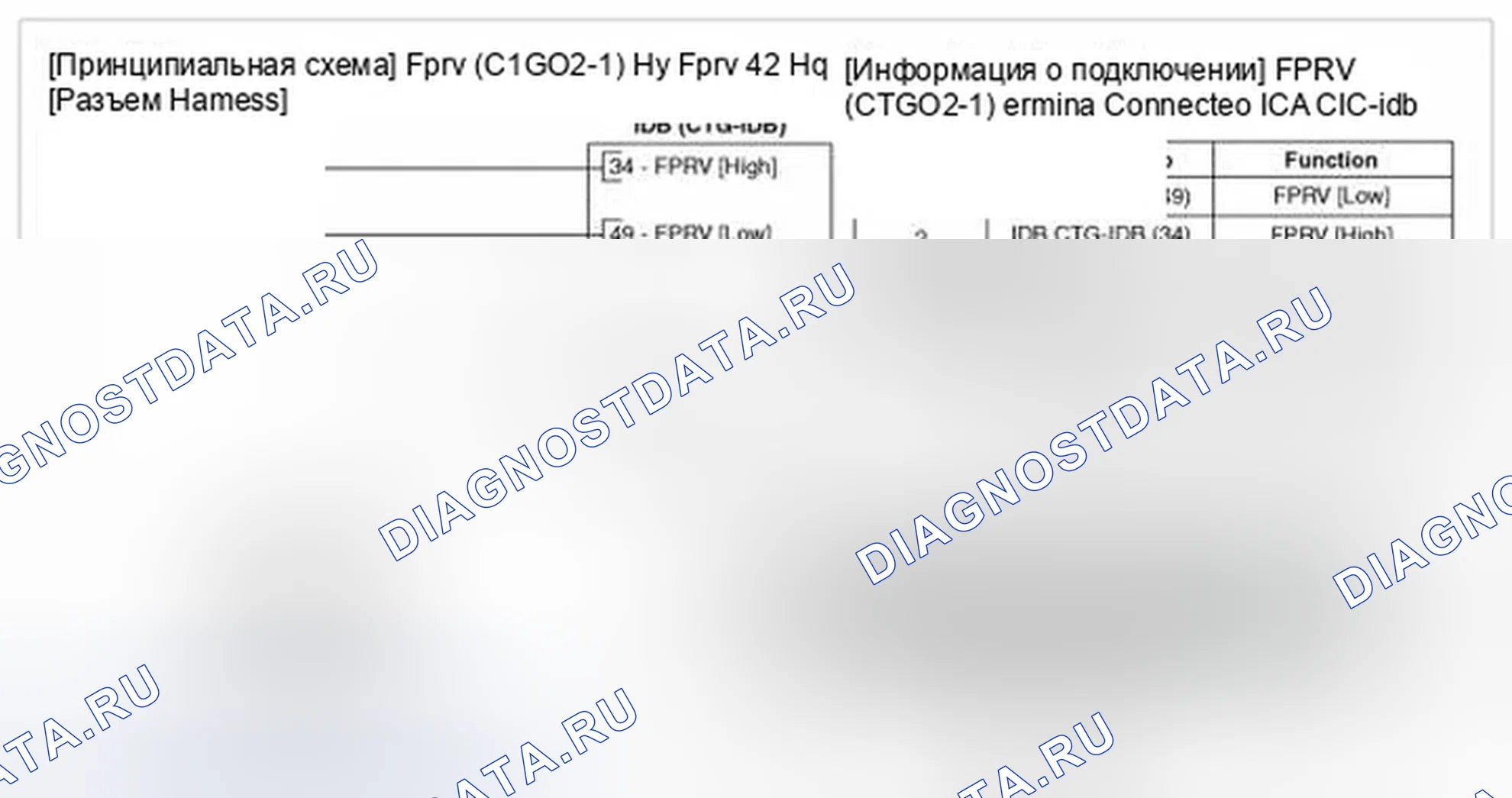 Рис. 349: Принципиальная схема. Hyundai Genesis I рестайлинг