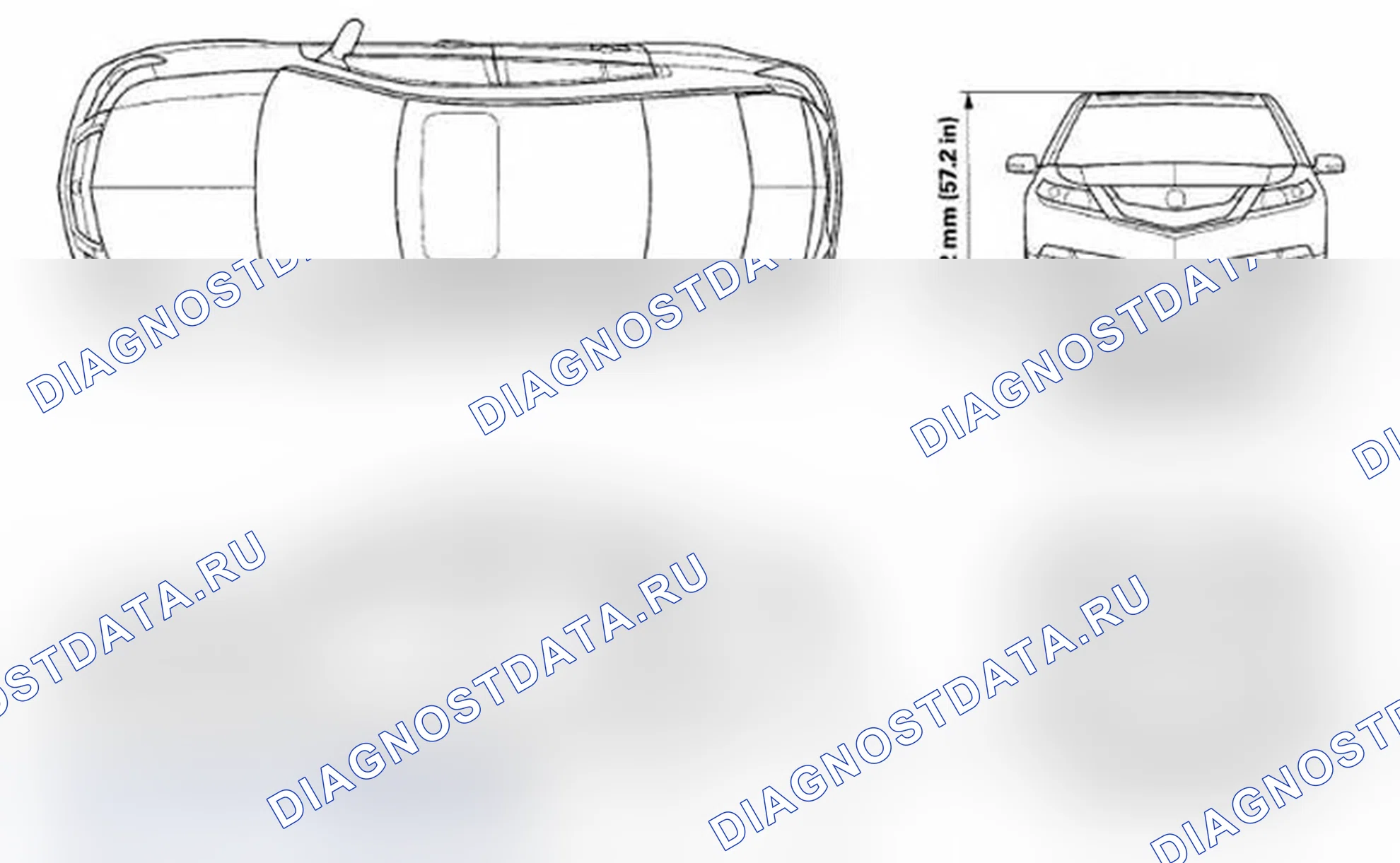 Рис. 82: Характеристики кузова. Acura TL IV