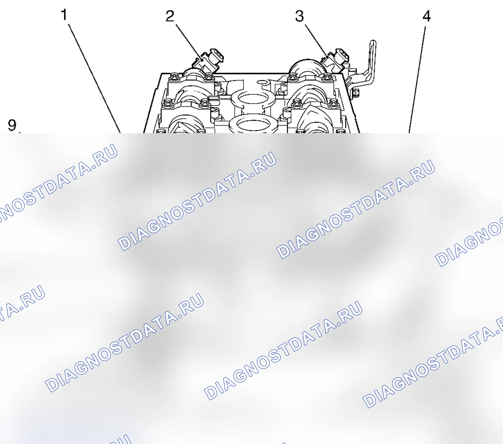 Головка цилиндров - бензиновый двигатель Z 18 XER DOHC-I. Opel Zafira B