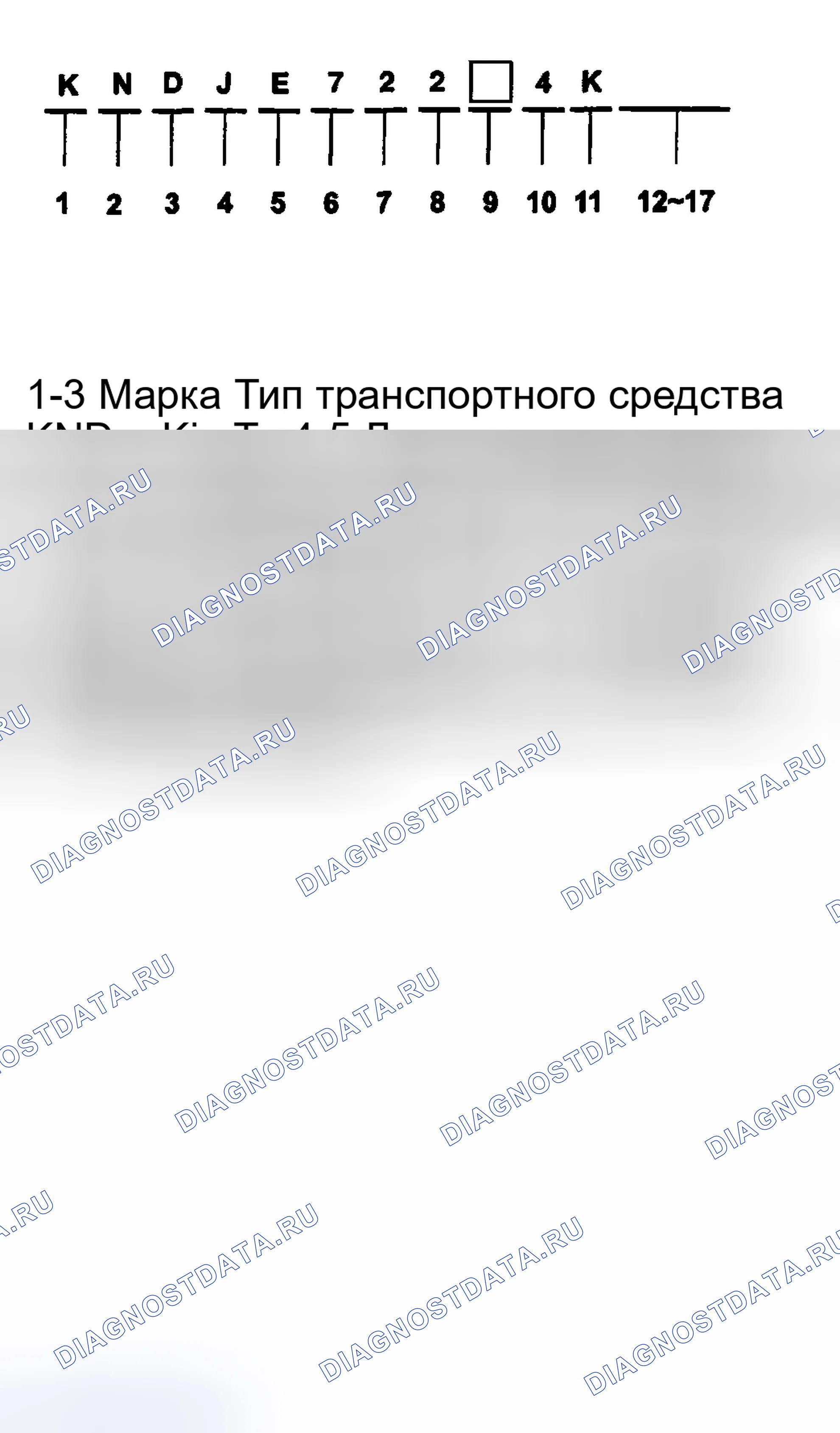 Рис. 2: ОПИСАНИЕ ИДЕНТИФИКАЦИОННОГО НОМЕРА. Haval Chitu I