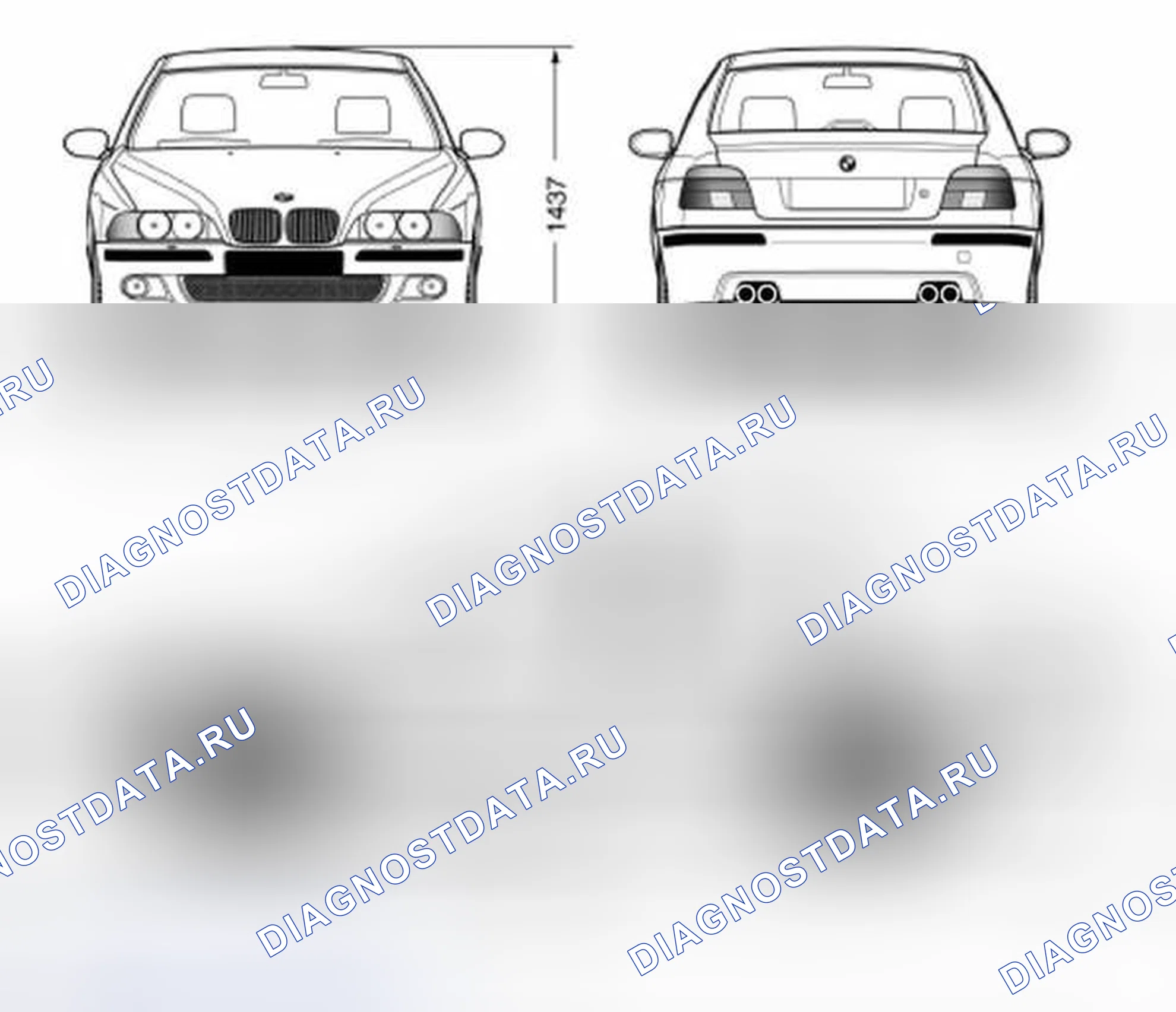 Рис. 101: ТЕХНИЧЕСКИЕ ДАННЫЕ. BMW M5 E39