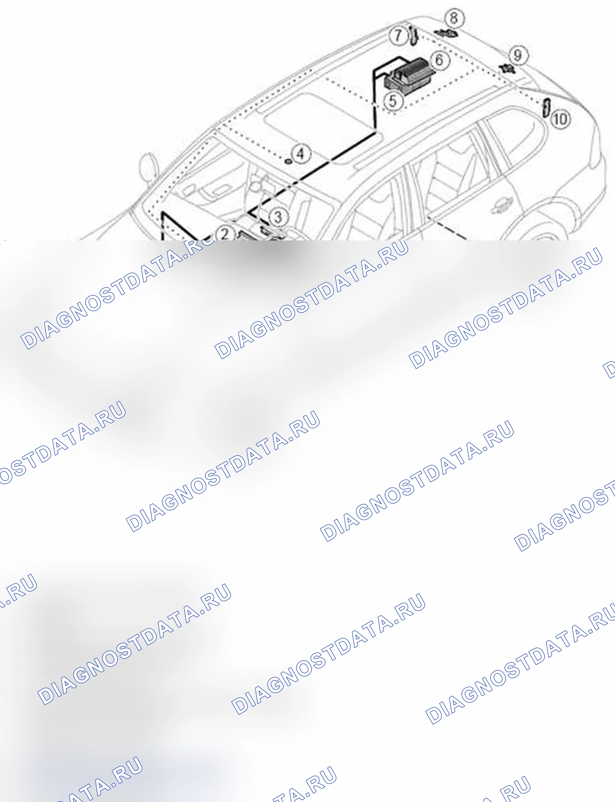 Рис. 53: Компоновка компонентов - MMI. Porsche Cayenne Turbo I рестайлинг