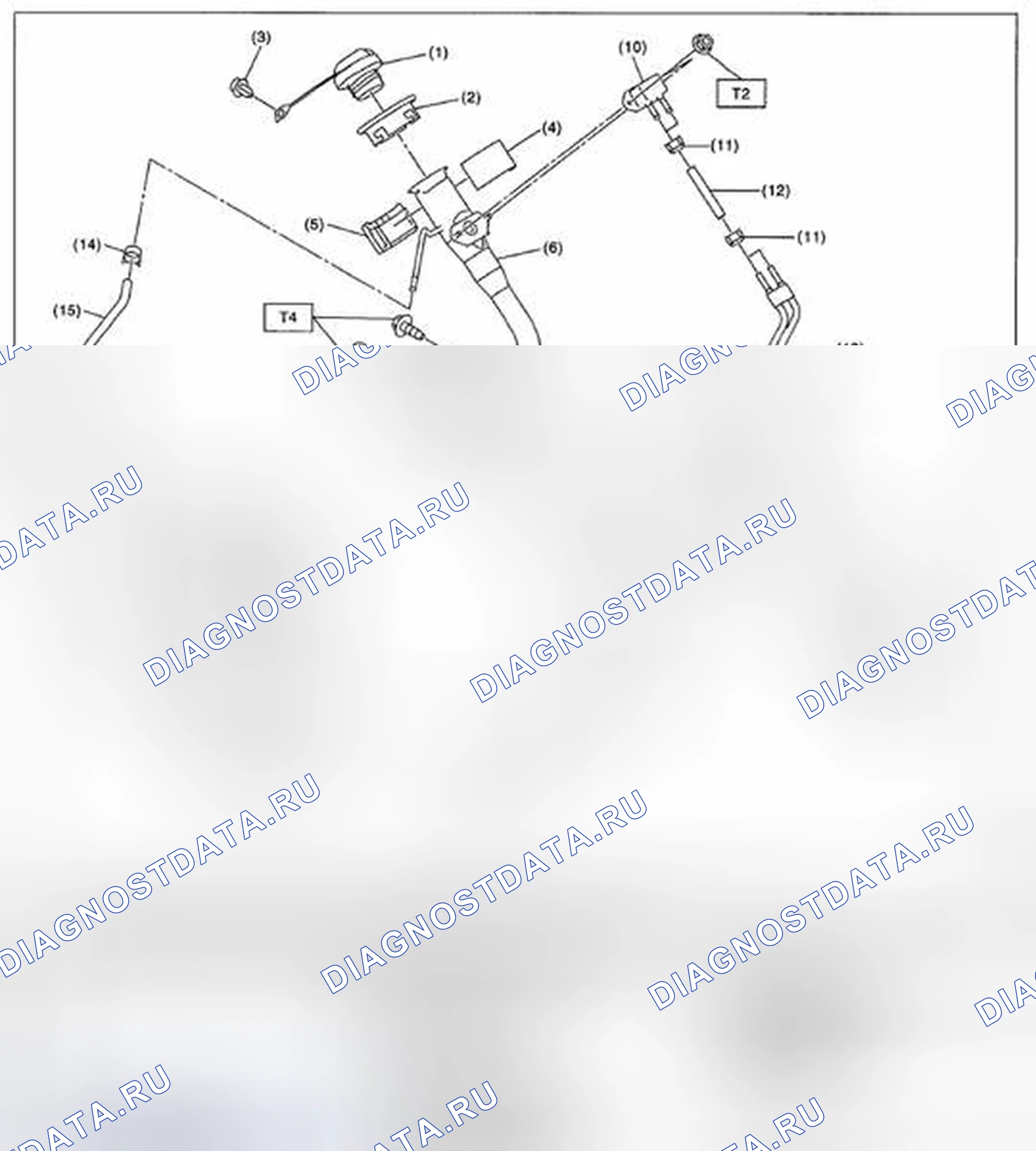 Рис. 6: ТОПЛИВОЗАПРАВОЧНАЯ ТРУБА. Subaru Legacy BM/BR