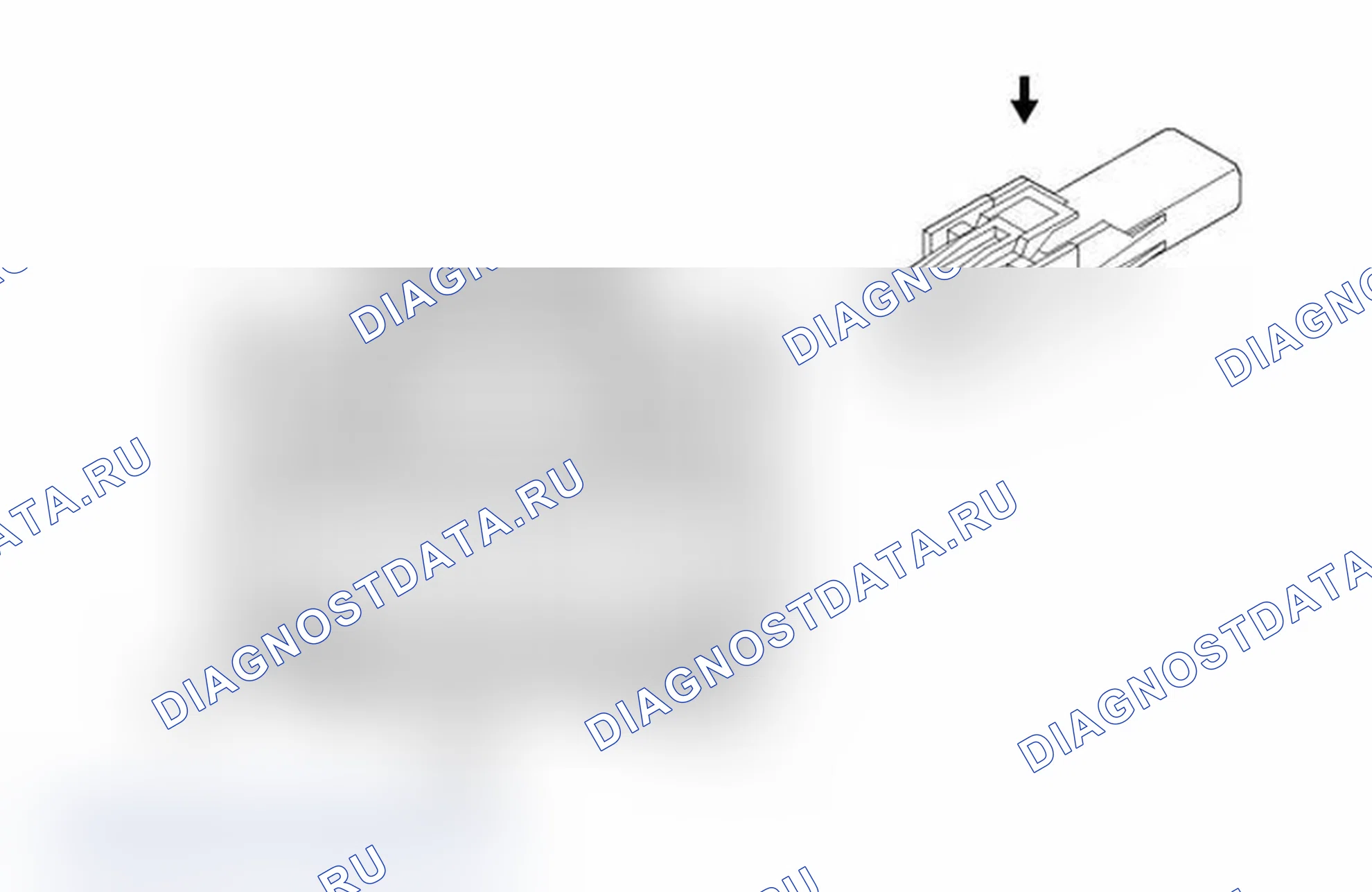 Рис. 48: Жгут датчика входной скорости (ISS). Chevrolet TrailBlazer I рестайлинг