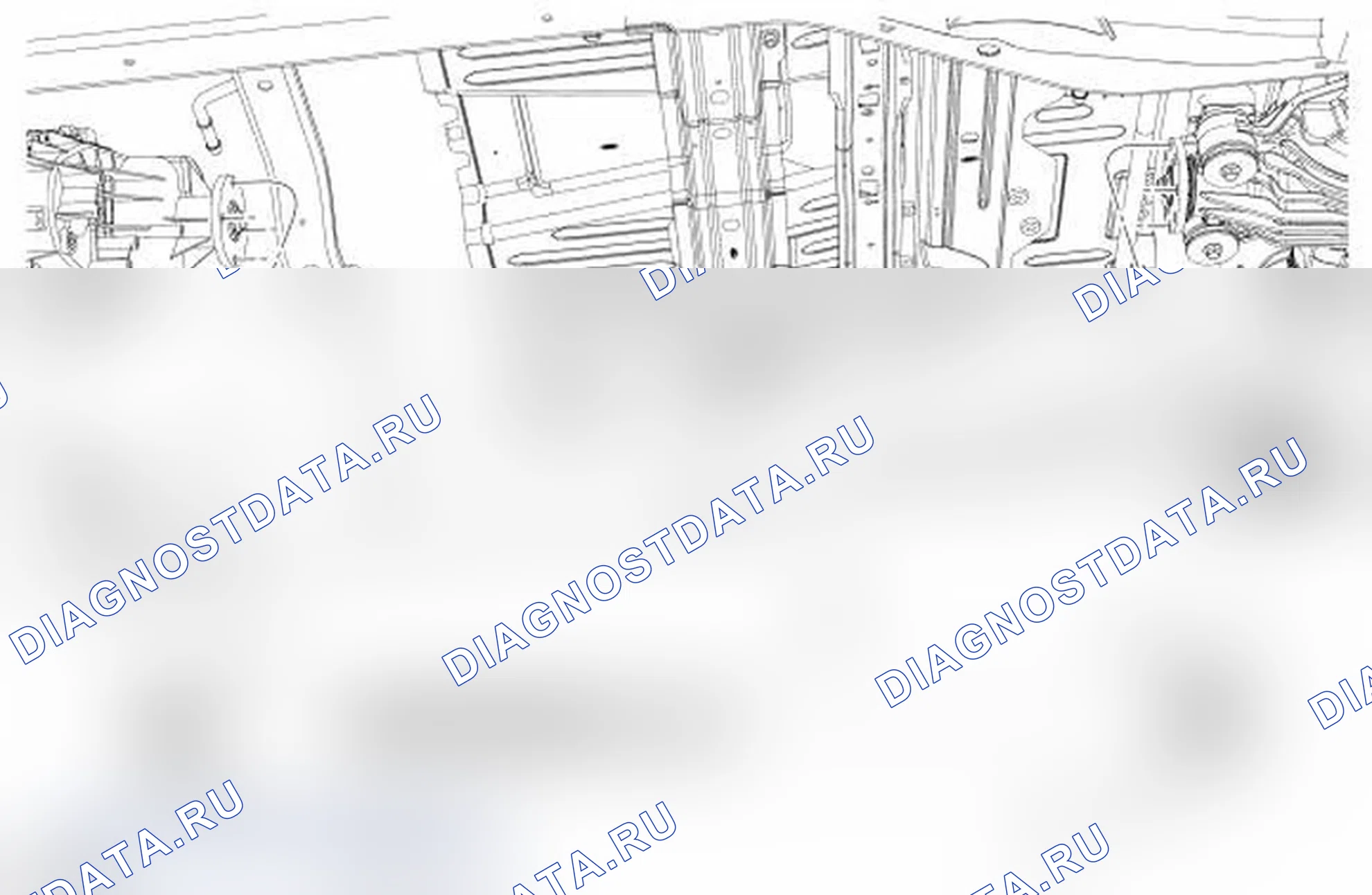 Рис. 4: Карданный вал - задний, цельный, полный привод (4WD). Ford Explorer IV