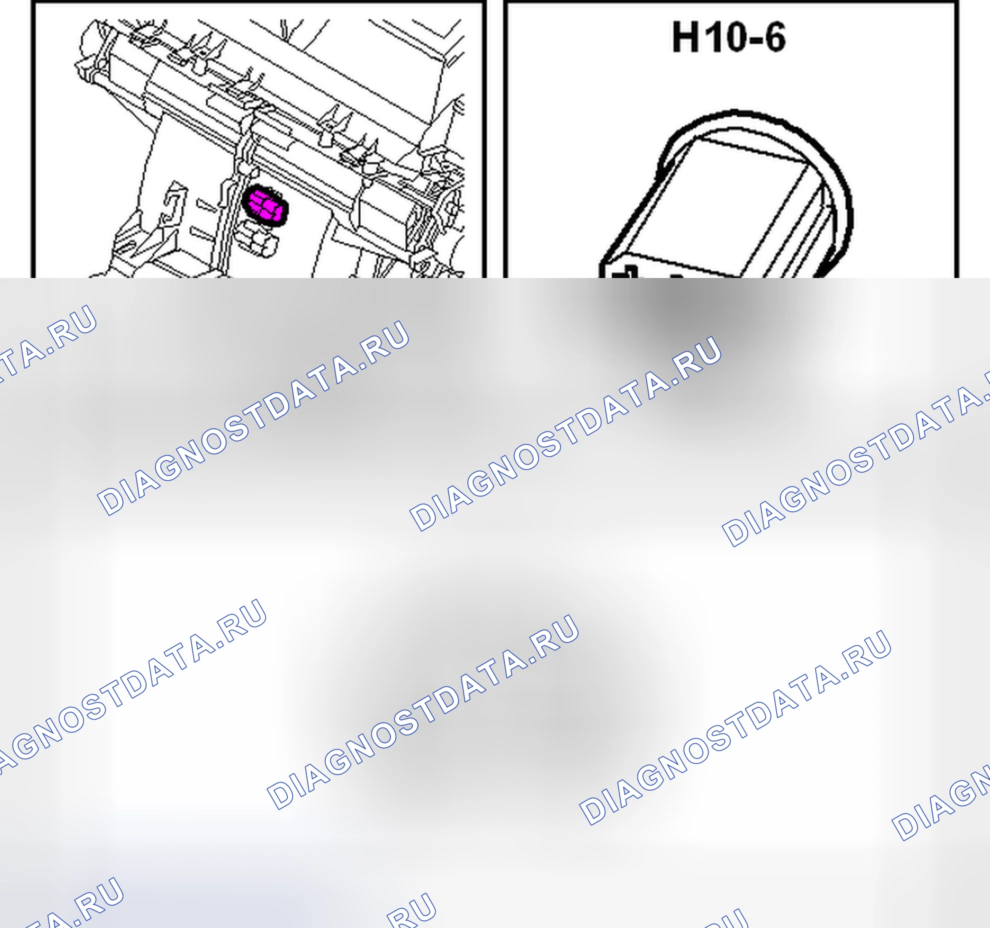 Рис. 333: Разъем H10-6. Kia Picanto III