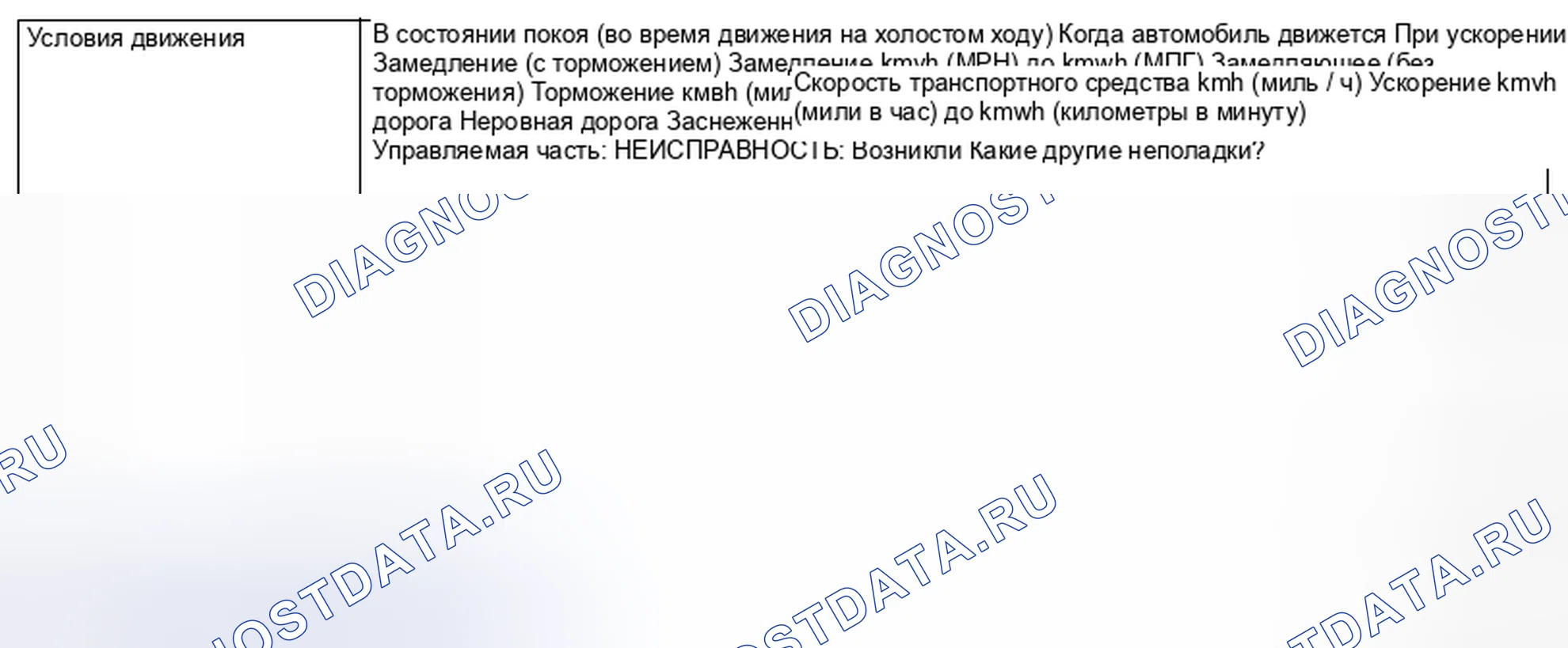 Рис. 24: УСЛОВИЯ ВОЗНИКНОВЕНИЯ НЕИСПРАВНОСТЕЙ. Subaru Legacy BM/BR рестайлинг