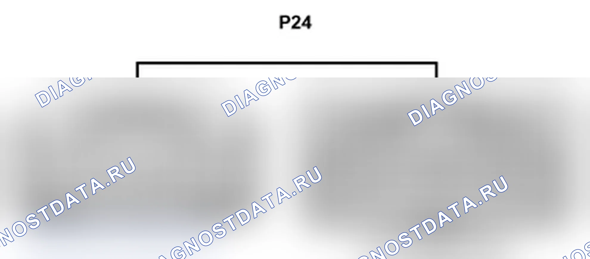 Рис. 406: Вид с торца соединительного разъема (P24). Lexus IS F I