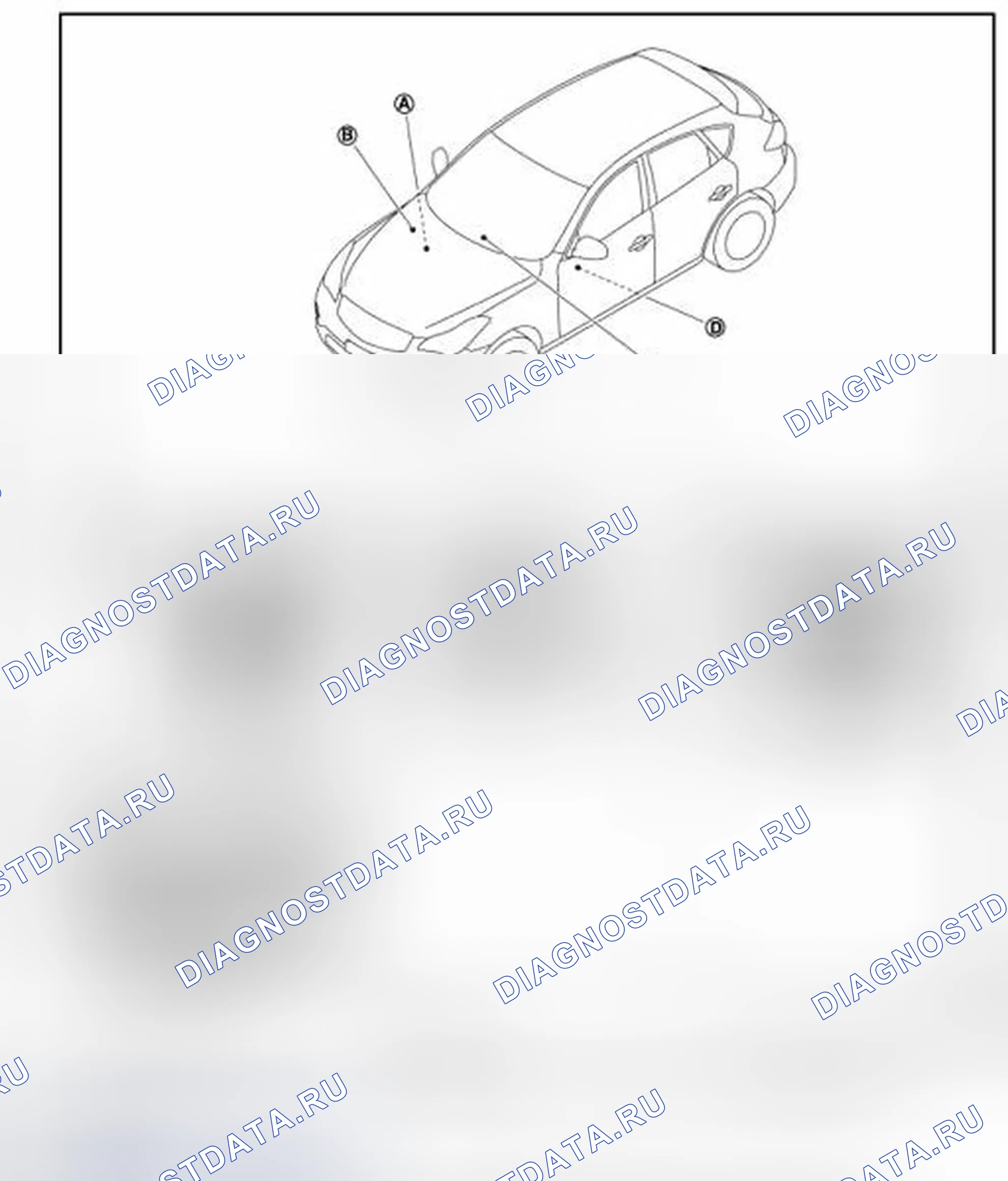 Рис. 37: Расположение компонентов. Infiniti EX35 I