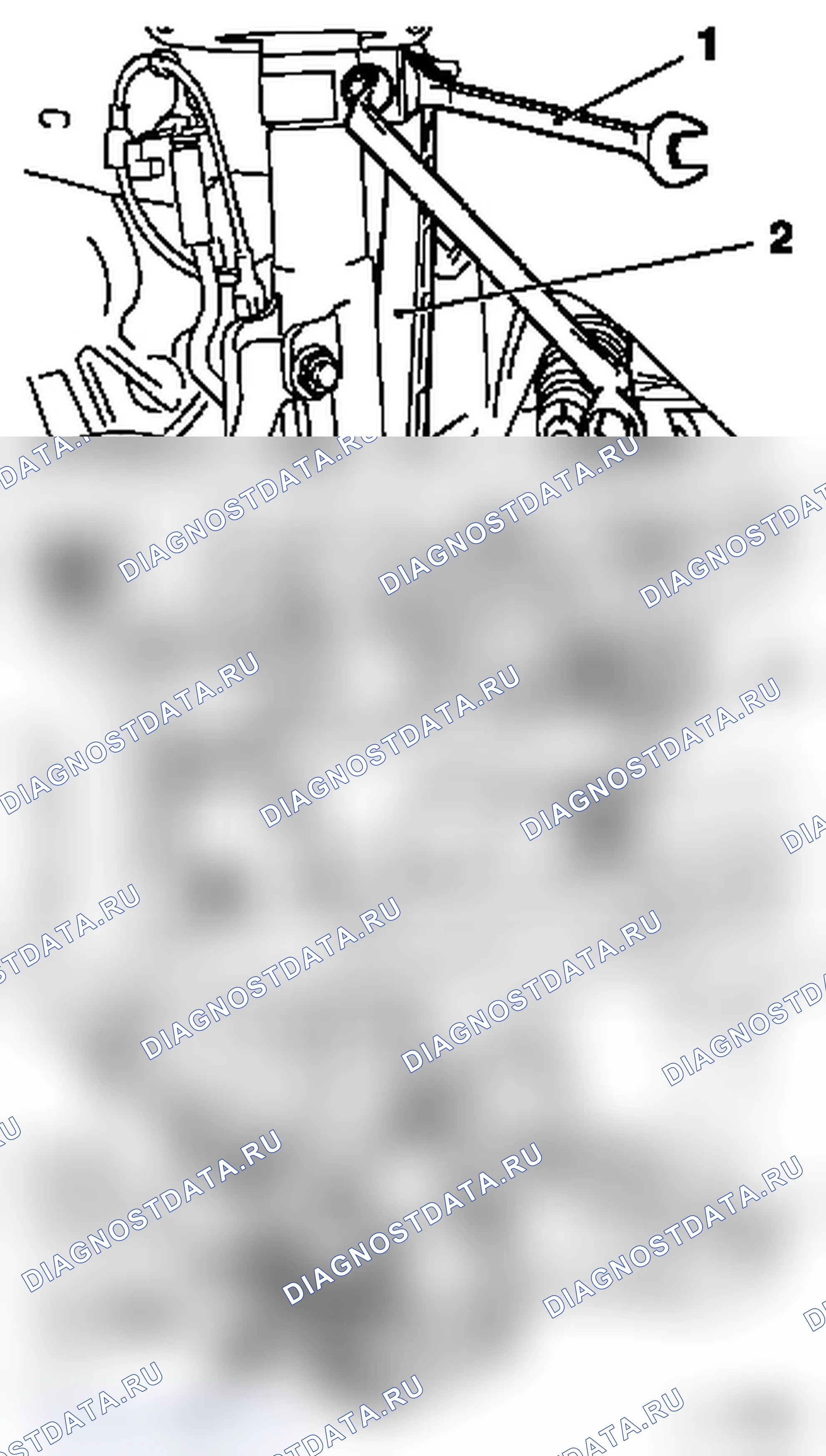 Снять и установить двигатель (правостороннее управление, AT). Opel Zafira B