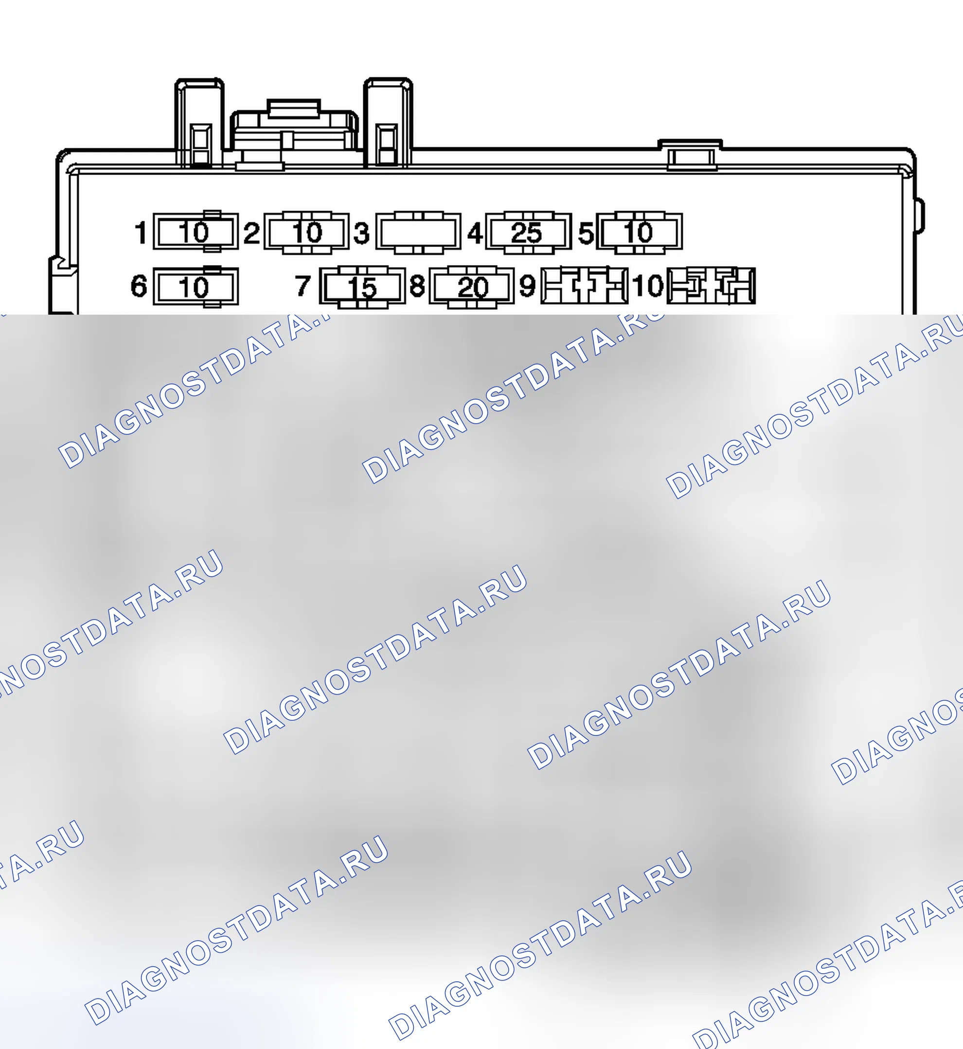 Рис. 163: Предохранитель Rap 1 Location View-Junction Block. GMC C3500 HD GMT400 final