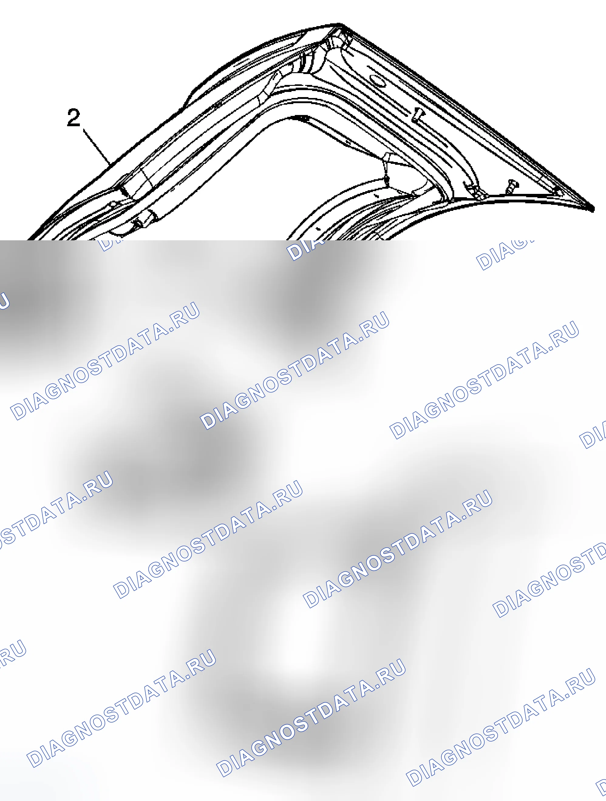 Рис. 8: Замена крышки заднего отсека. Cadillac STS I рестайлинг