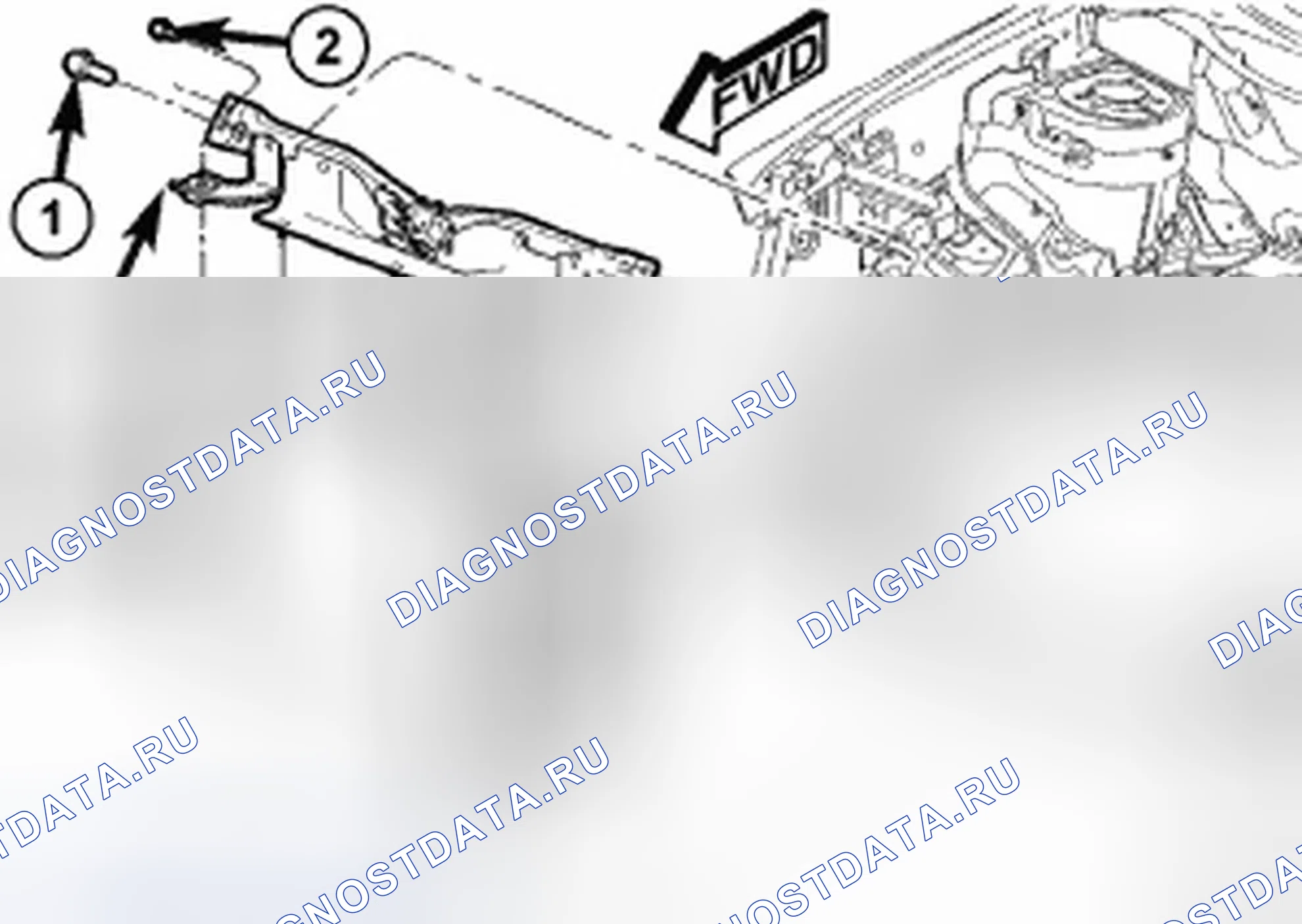 Рис. 327: ПОПЕРЕЧИНА - РАДИАТОР. Jeep Compass I