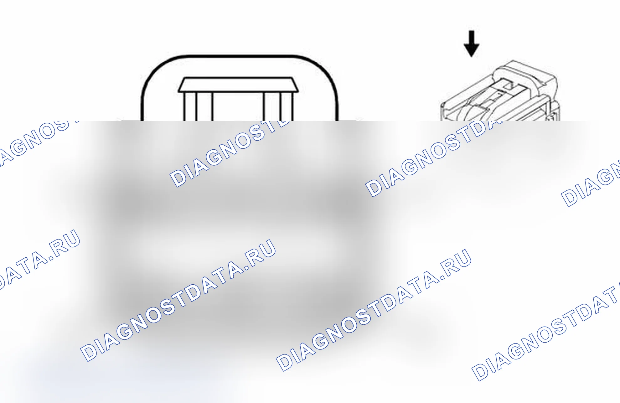 Рис. 466: Двигатель регулятора сиденья в сборе - привод X1 (AN3). Chevrolet Tahoe III