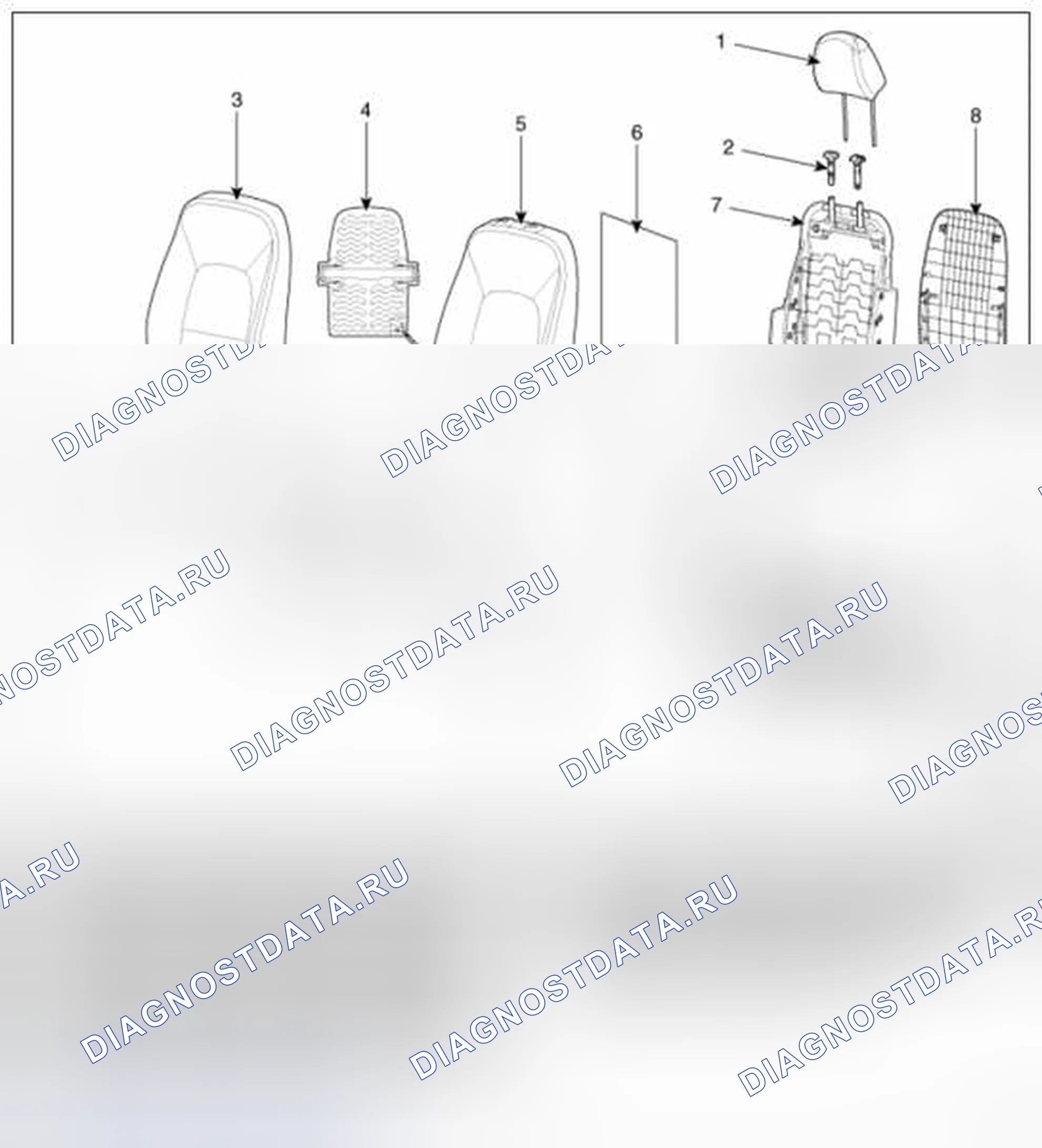 Рис. 1: Компоненты. BMW 6 серия F06/F13/F12
