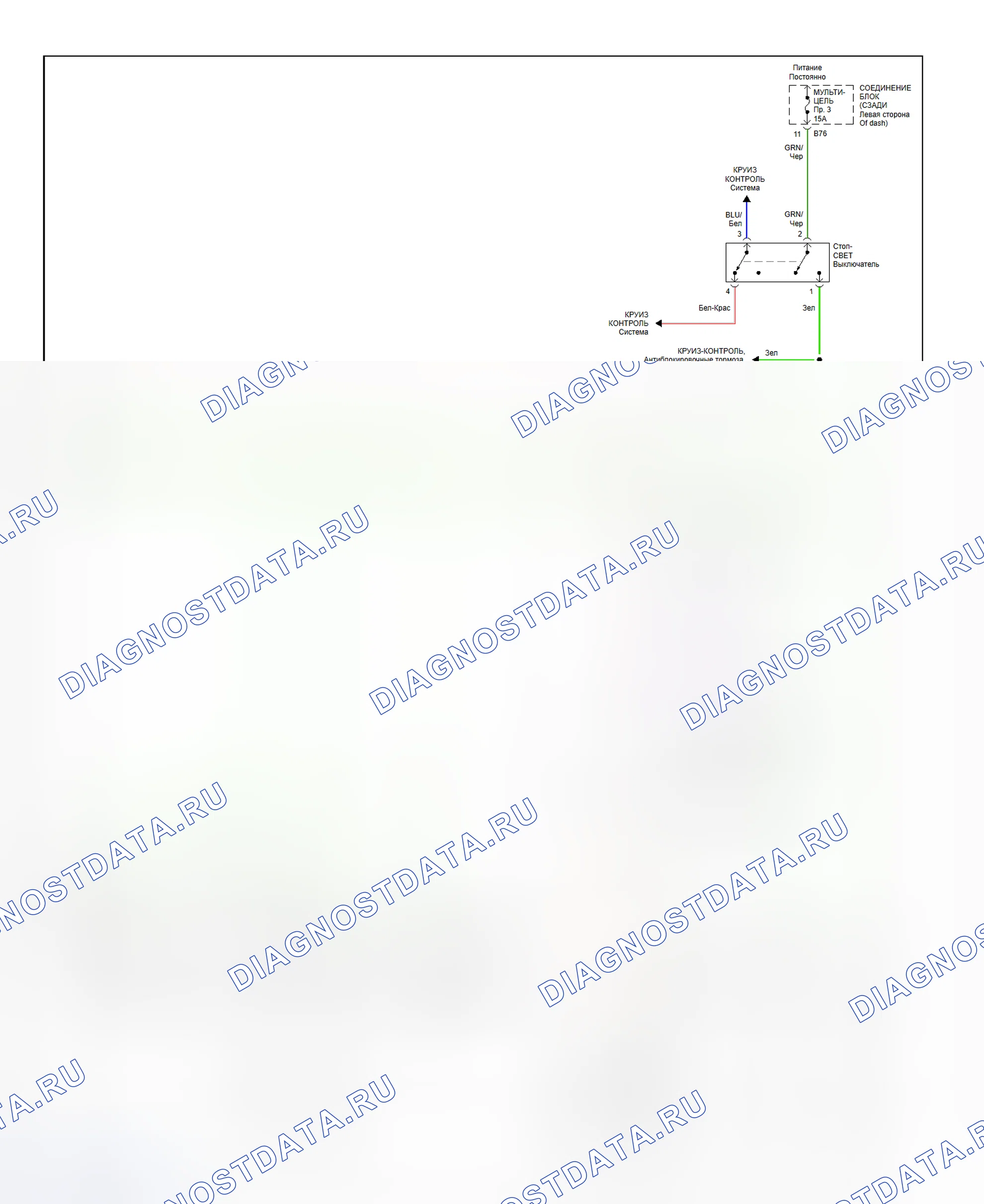Exterior Lamps Circuit (2 of 2). Mitsubishi Diamante II