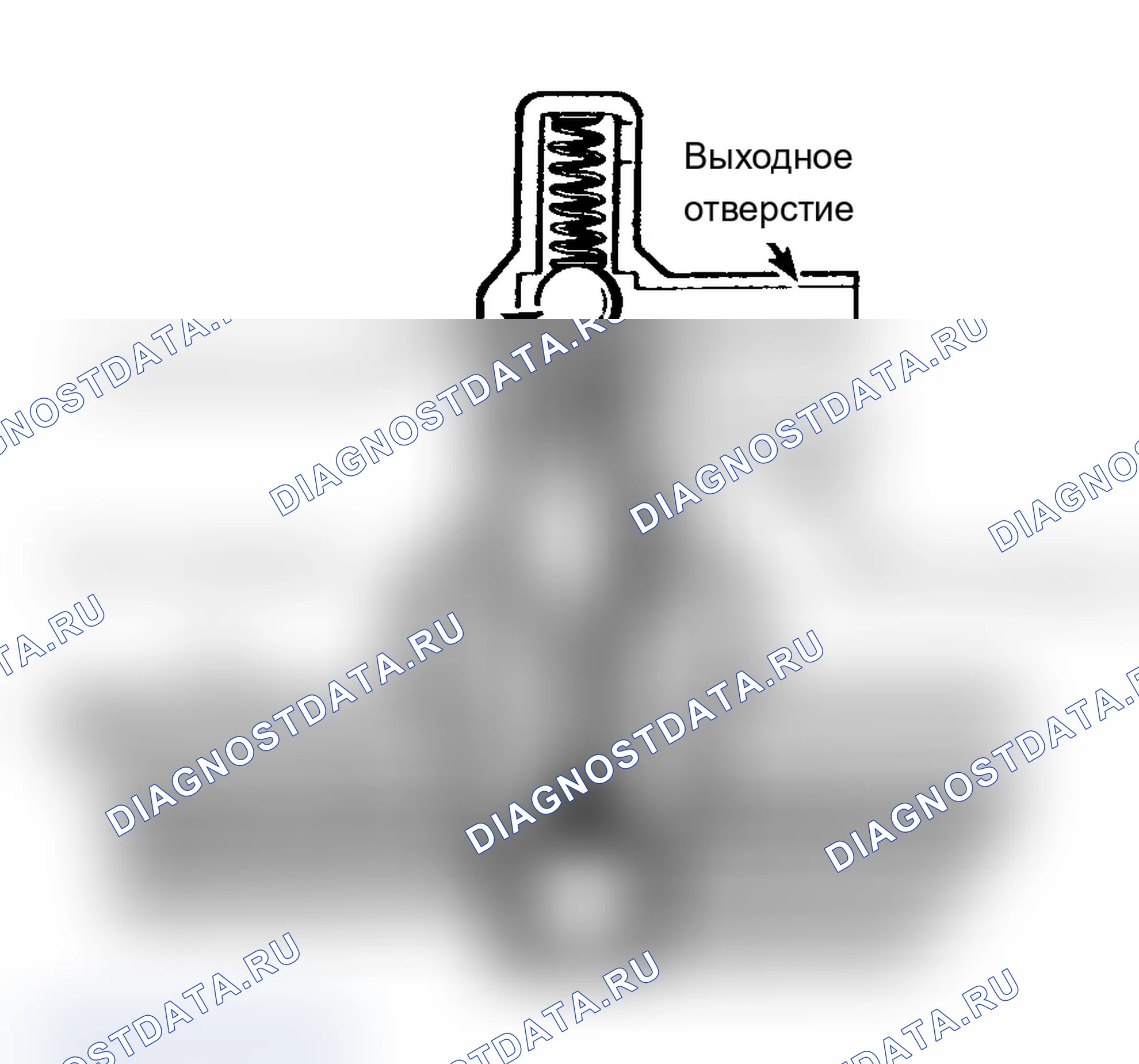Рис. 58: Вид в разрезе 2-Port PVS PVS открывается при достижении двигателем рабочей температуры.. Ford Cab & Chassis Ranger 