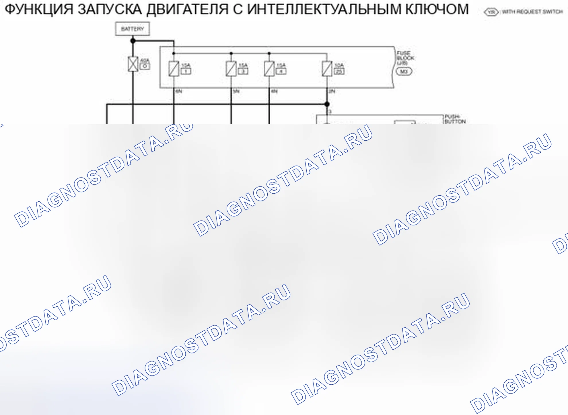 Рис. 11: электросхема. Nissan Pathfinder IV рестайлинг