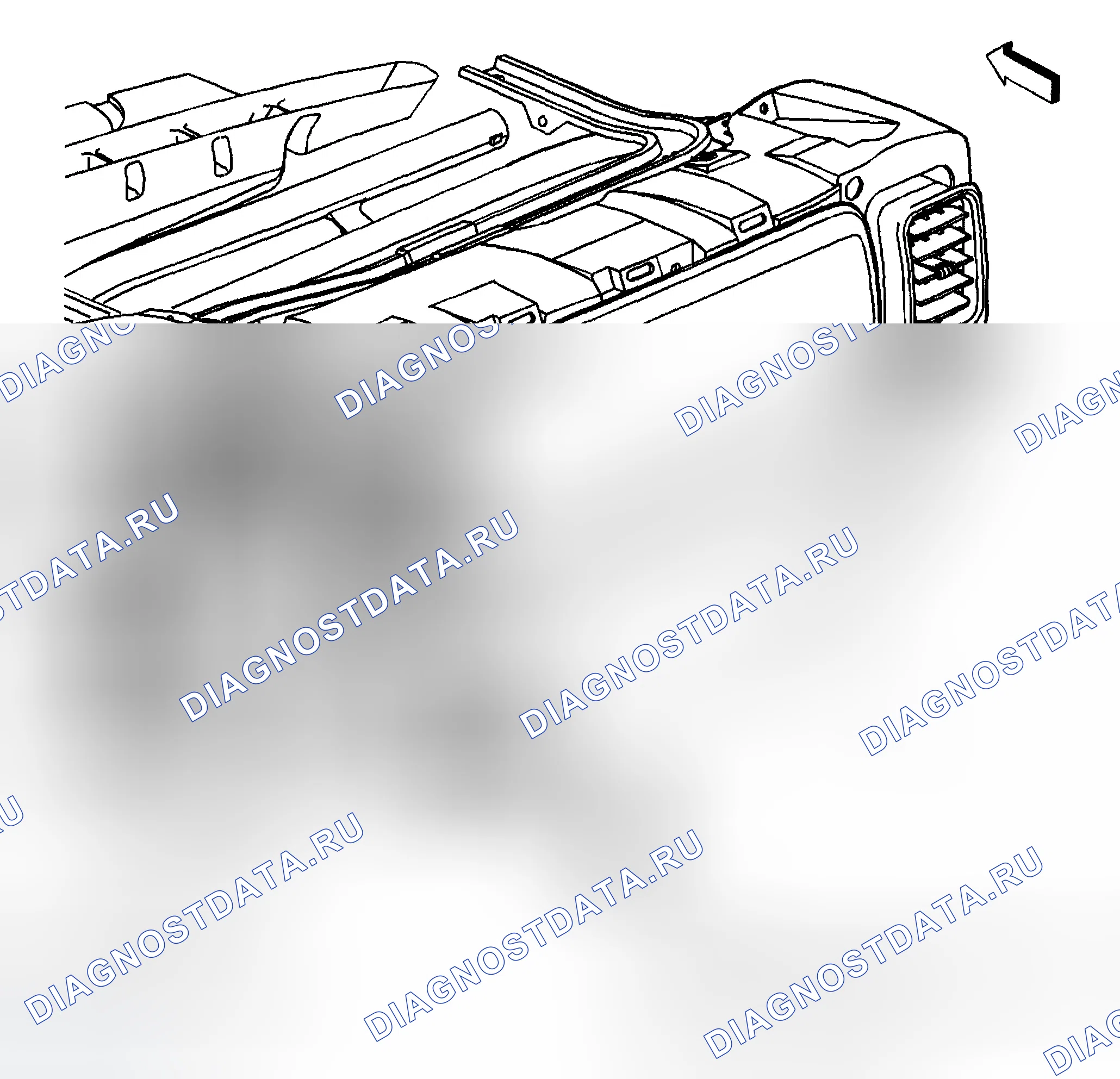 Рис. 3: Виды компонентов заднего механизма помощи при парковке. Chevrolet Suburban K2500 GMT800