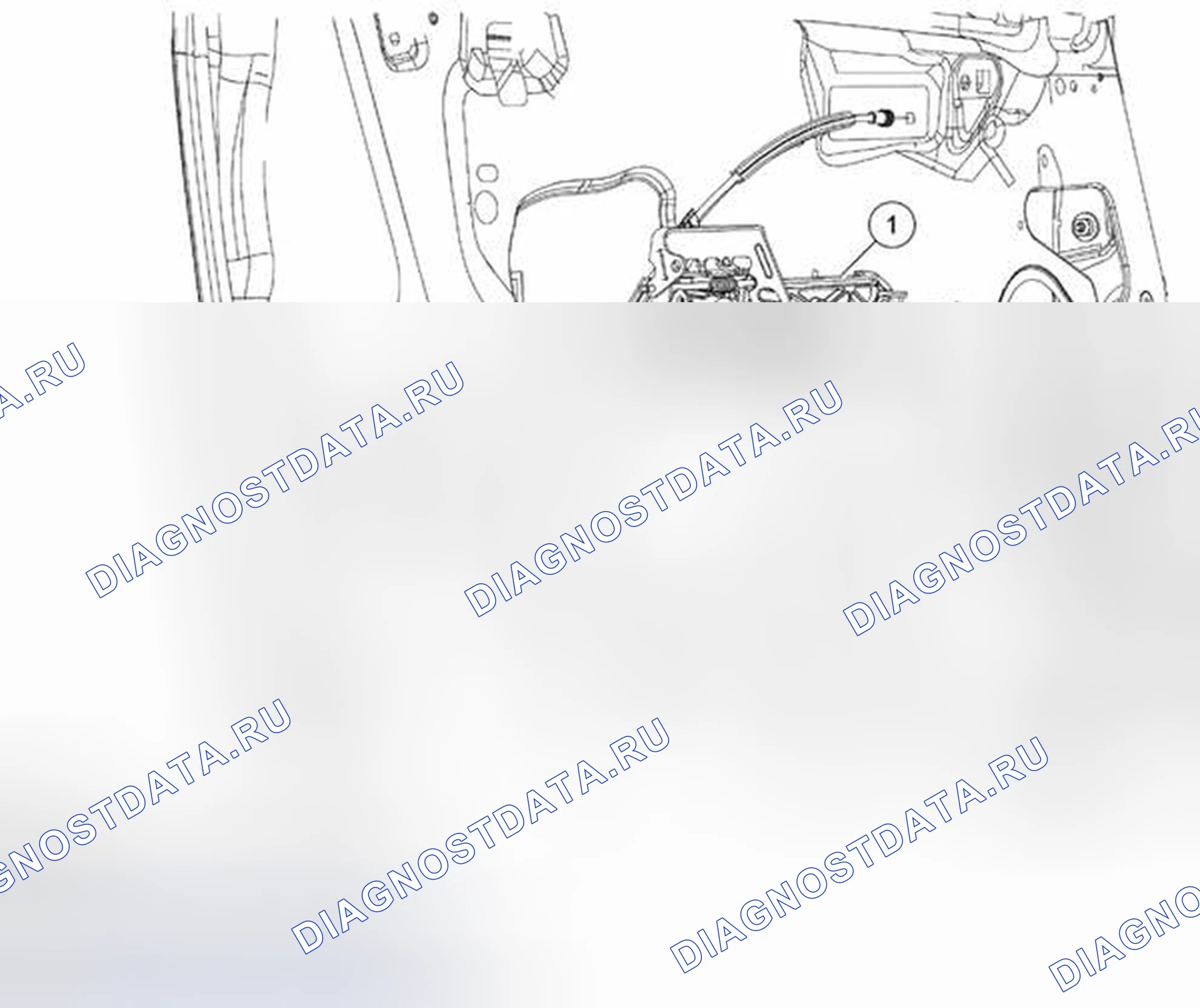 Рис. 99: АРМИРОВАНИЕ ДВЕРНОЙ РУЧКИ - НАРУЖНОЕ, ФРОНТАЛЬНОЕ СНЯТИЕ / УСТАНОВКА. Mazda Tribute II