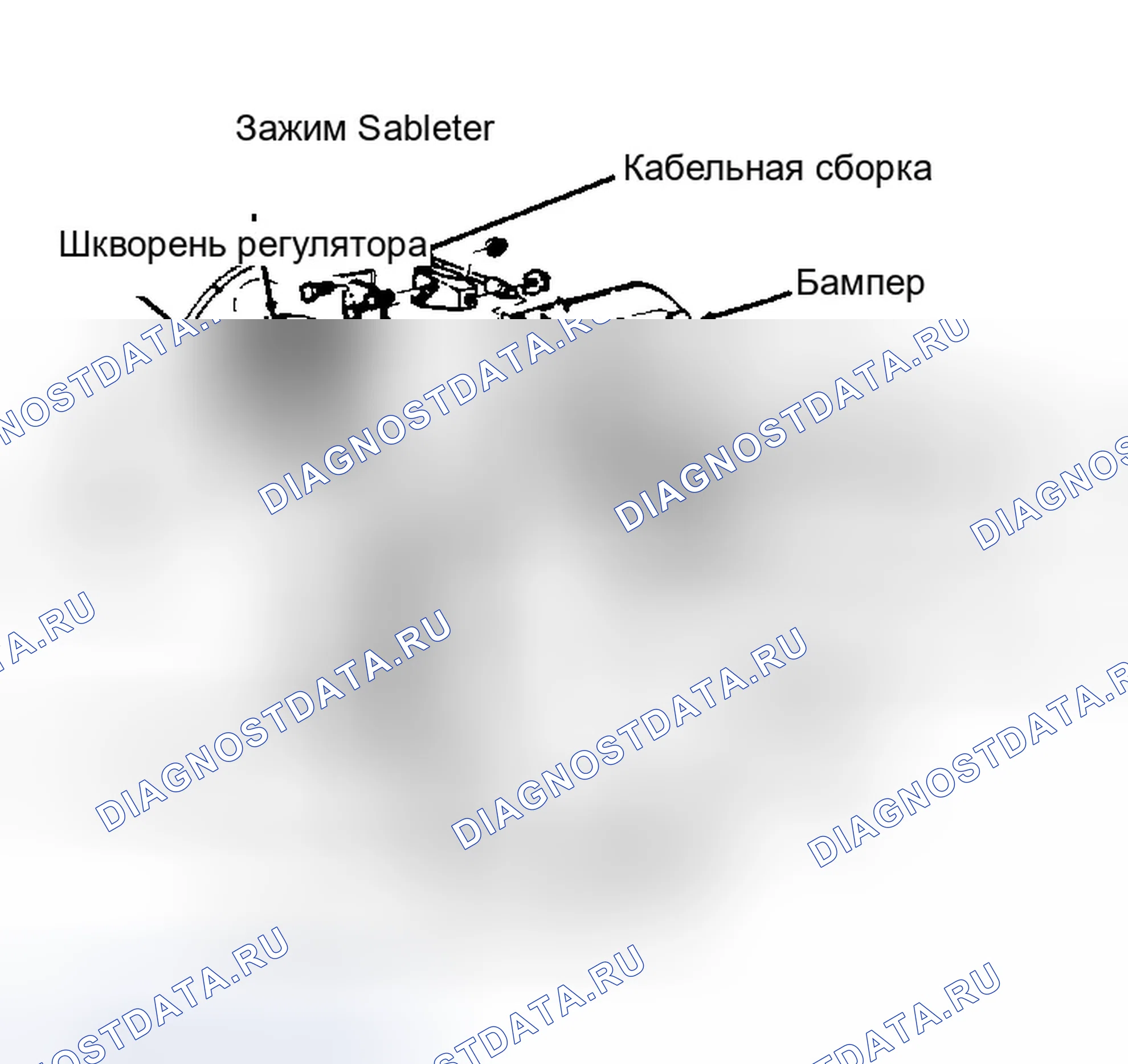 Рис. 1: РЕГУЛИРОВКИ РАБОТЫ КАБЕЛЯ. Dodge Spirit I