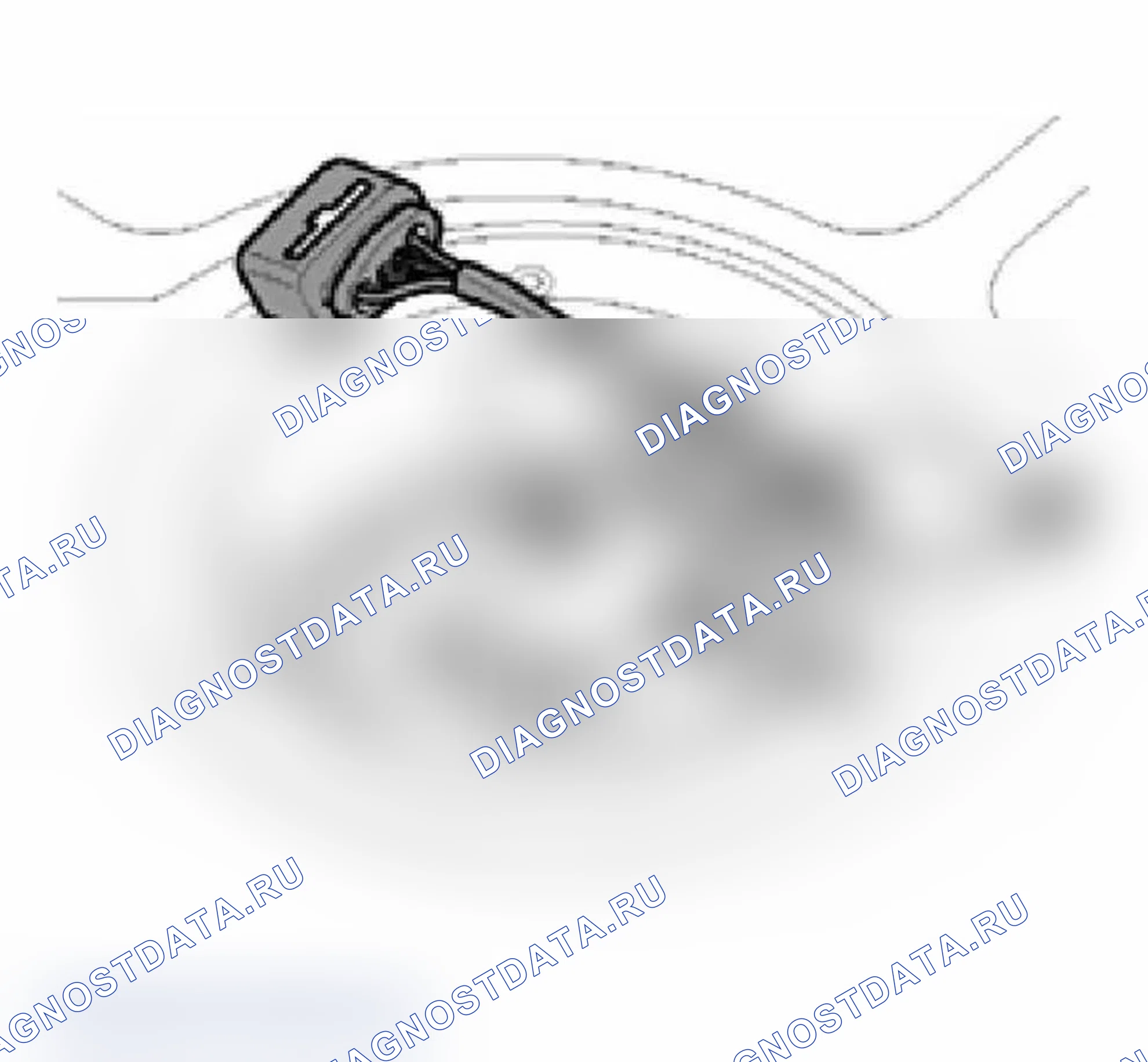 Рис. 573: Определение линии подачи топлива и линии возврата топлива (FWD). Audi A6 C5