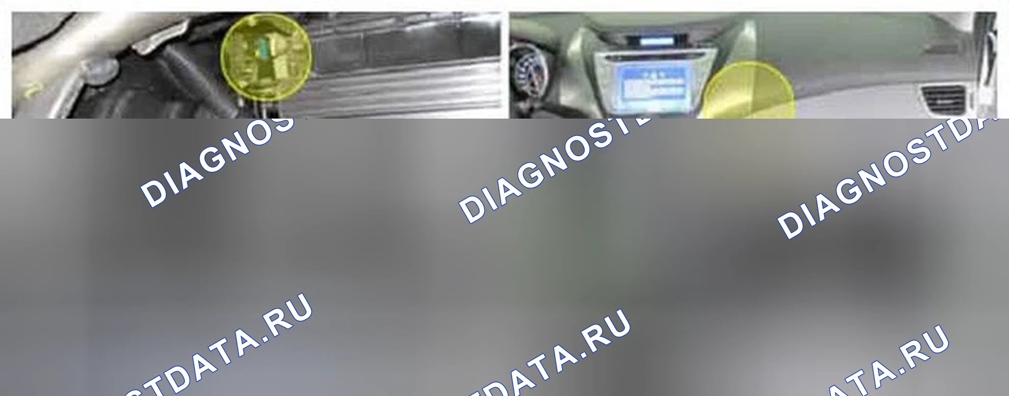 Рис. 221: Расположение компонентов. Hyundai Elantra V