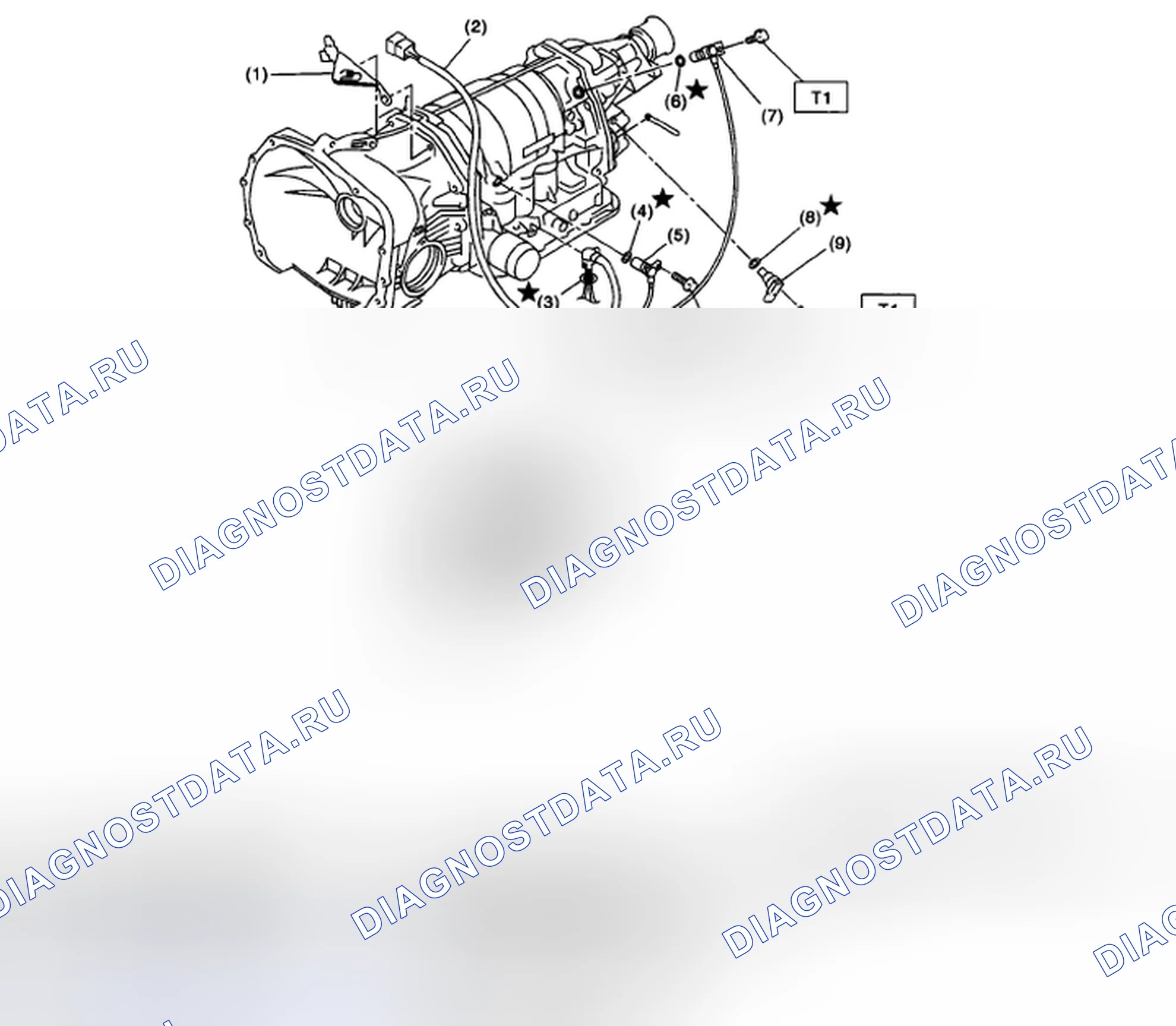 Рис. 414: РАЗВОДКА РЕГУЛИРУЮЩИХ КЛАПАНОВ И КАБЕЛЕЙ. Subaru Outback BP рестайлинг