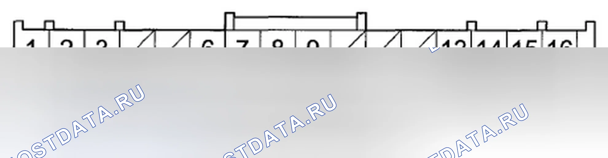 Рис. 1203: РАЗЪЕМ A (32P) БЛОКА УПРАВЛЕНИЯ ACURALINK (ПРИЕМНИКА XM). Acura TSX II