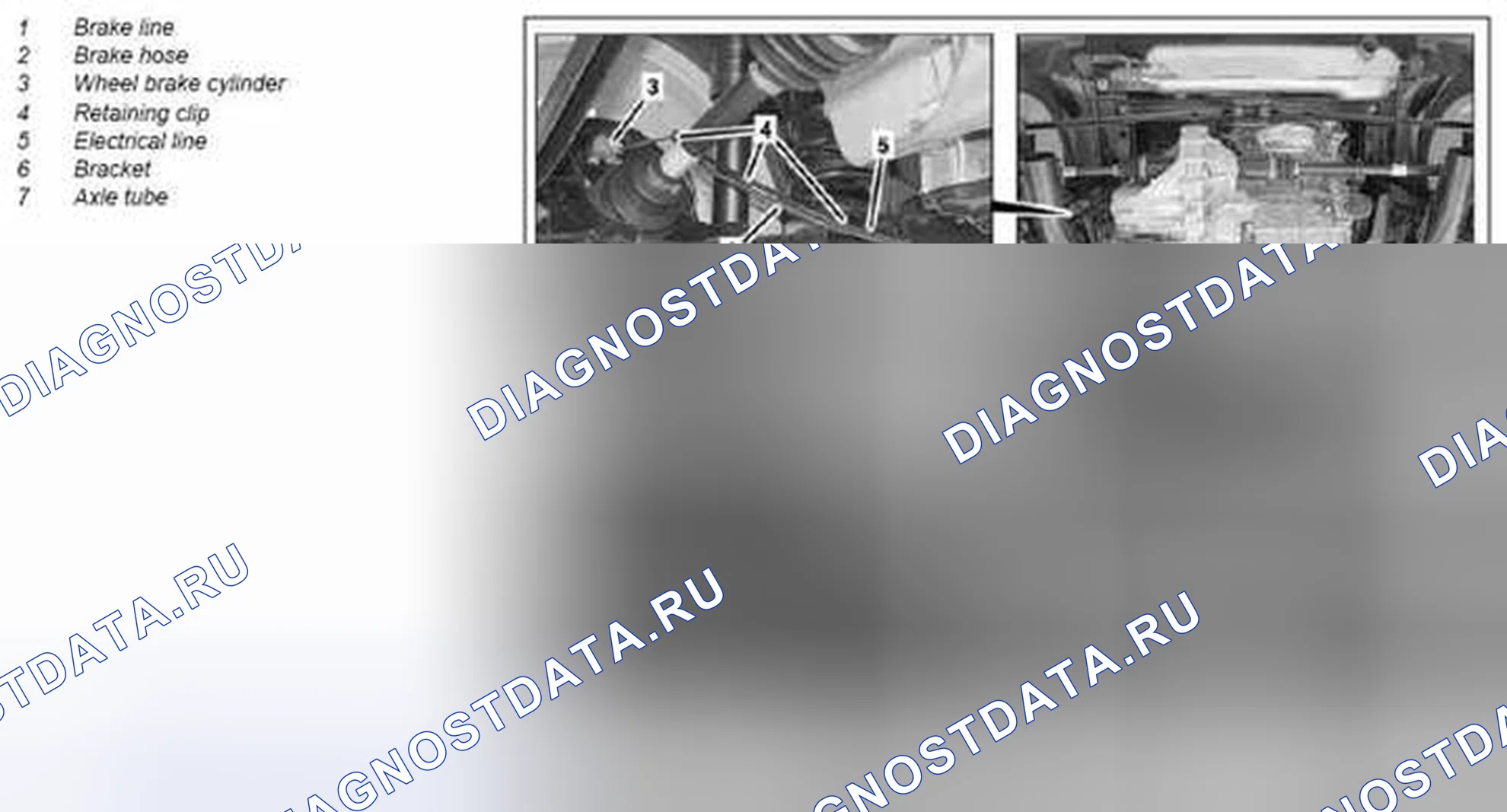 Рис. 54: Снять / установить левую заднюю тормозную магистраль - AR42.10-P-xtigx1 0036MCU. Kia Soul I