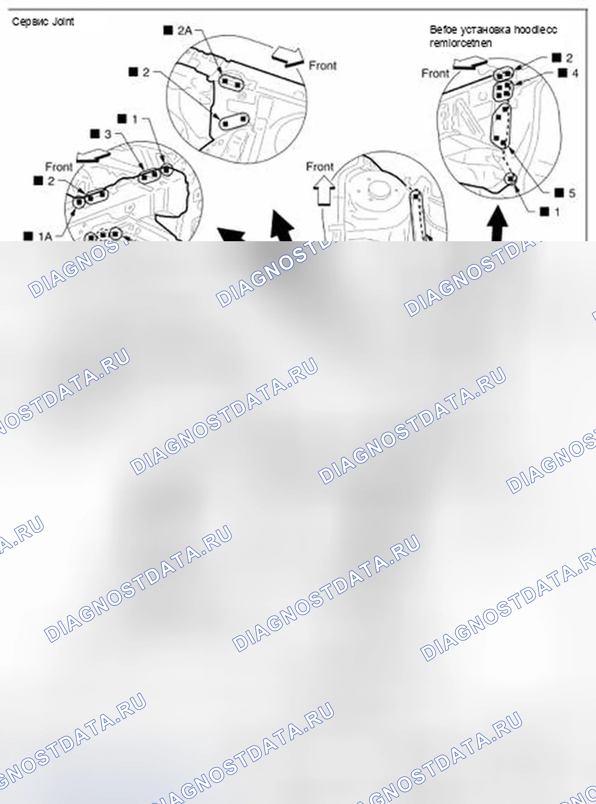 Рис. 22: КРОМКА ГОЛОВКИ. Infiniti FX35 I рестайлинг