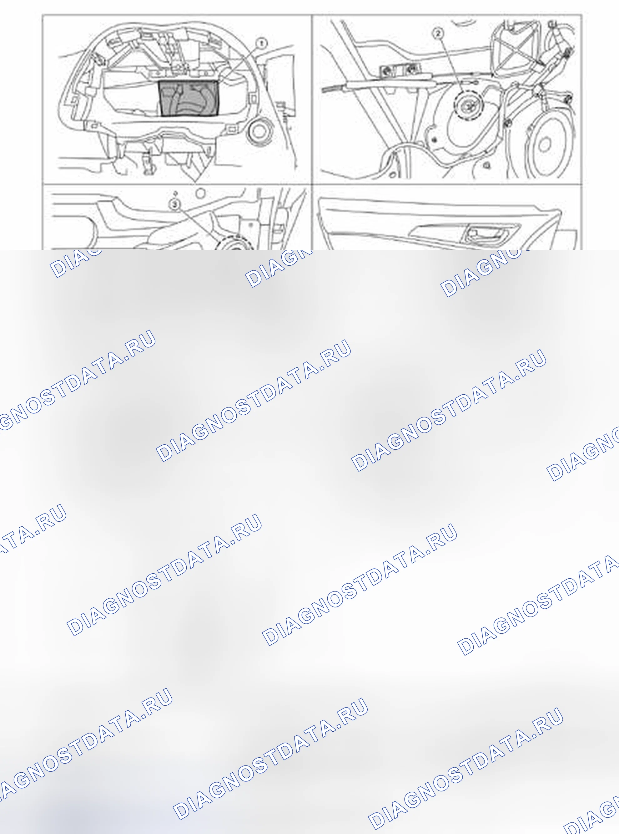 Рис. 13: Расположение компонентов. Nissan Pathfinder IV рестайлинг