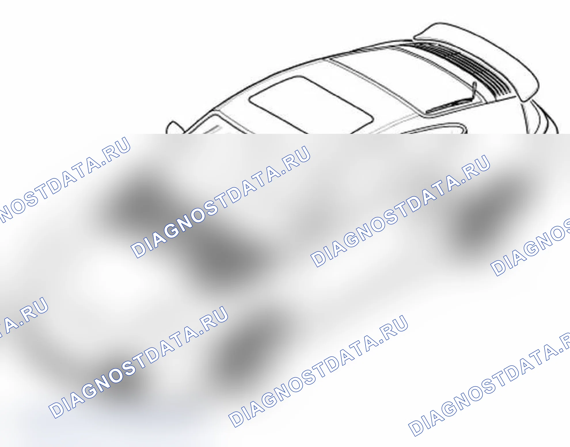 Рис. 134: Снятие и установка крышки панели капота. Porsche 911 Carrera 996 рестайлинг