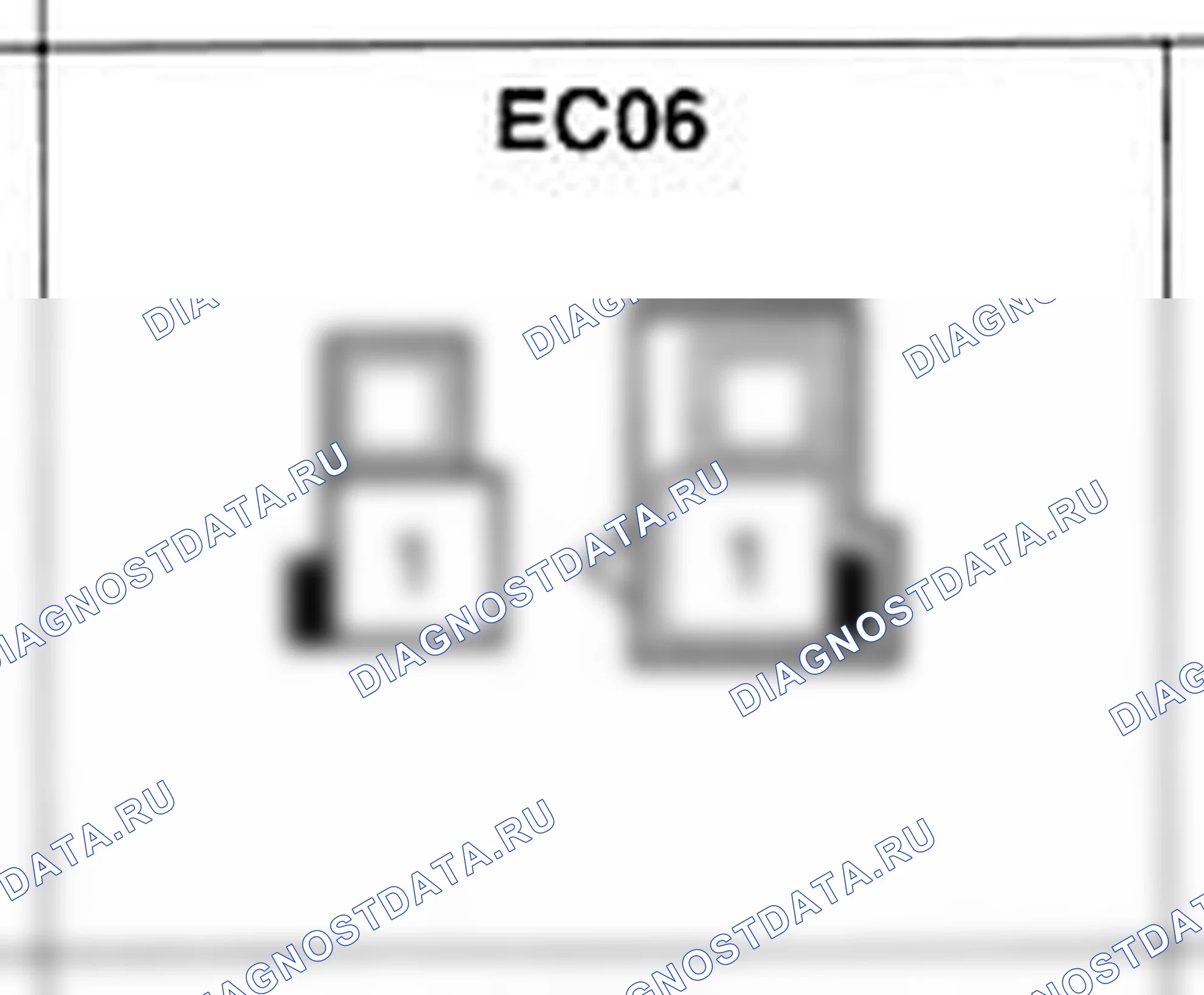 Распиновка разъёма EC06 — жгута двигателя. Hyundai Accent LC