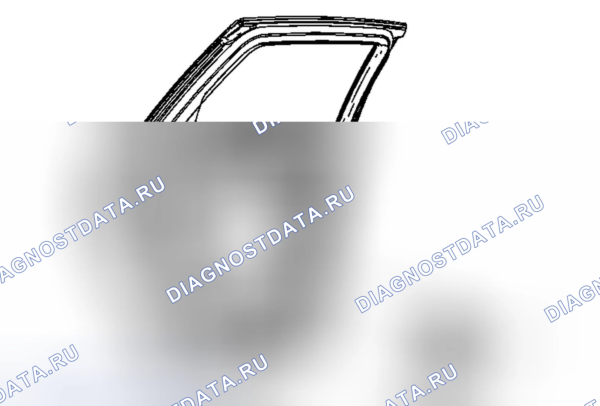 Рис. 52: Замена динамика задней двери радиоприемника. Cadillac SRX II