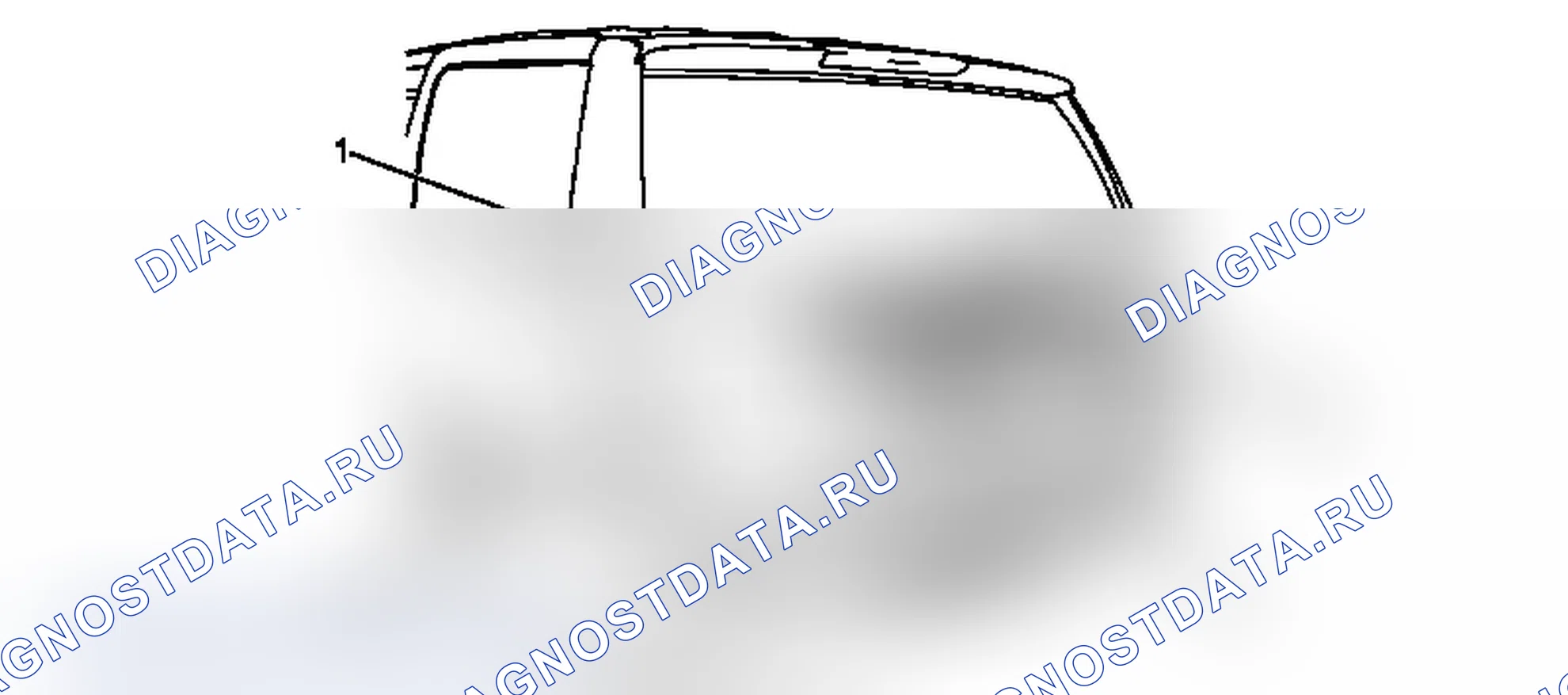 Рис. 5: Замена аппликации дверь багажника Center (режим GMC Yukon Hybrid 2). Chevrolet Tahoe III