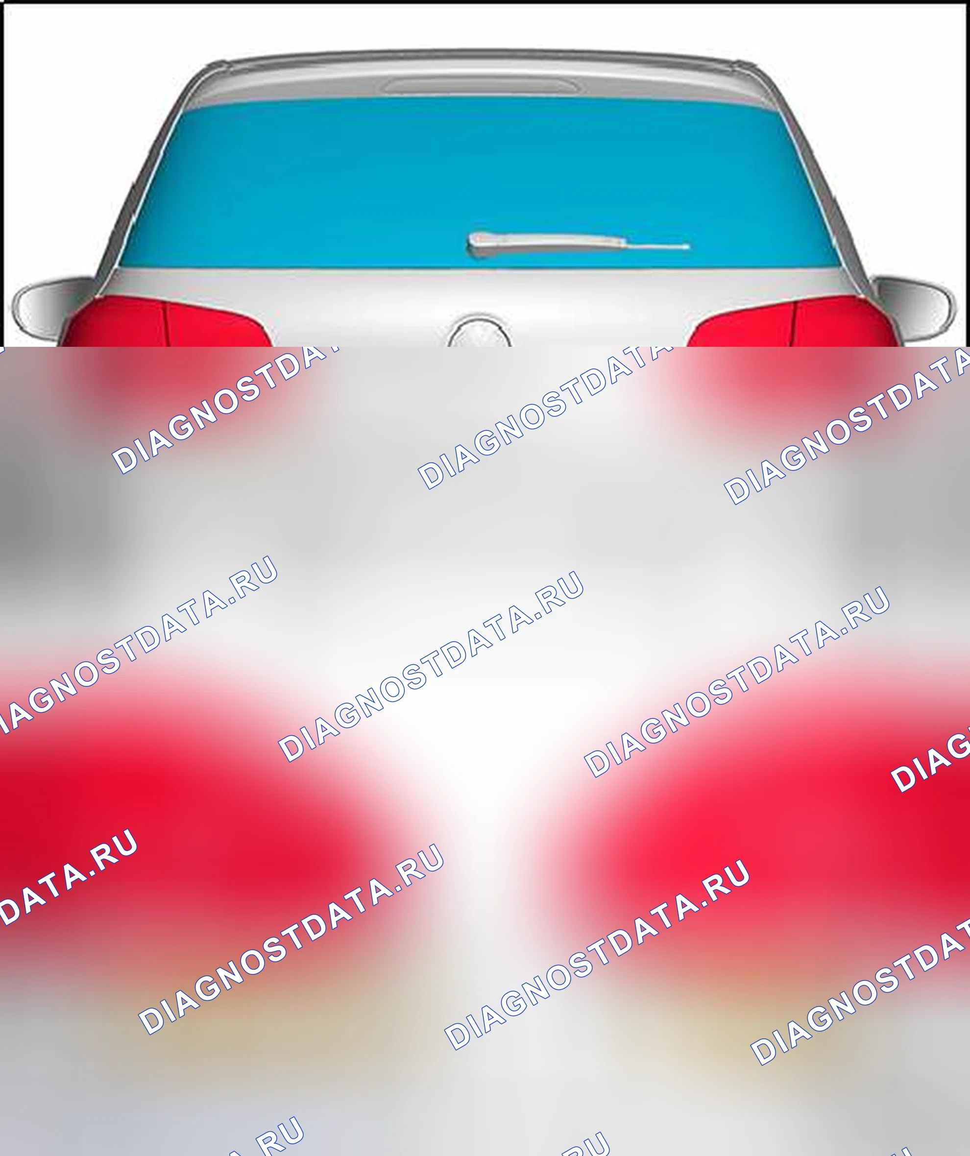 Рис. 13: РАЗМЕРЫ ЗАДНЕЙ ТАБЛИЧКИ. Volkswagen Golf Mk7